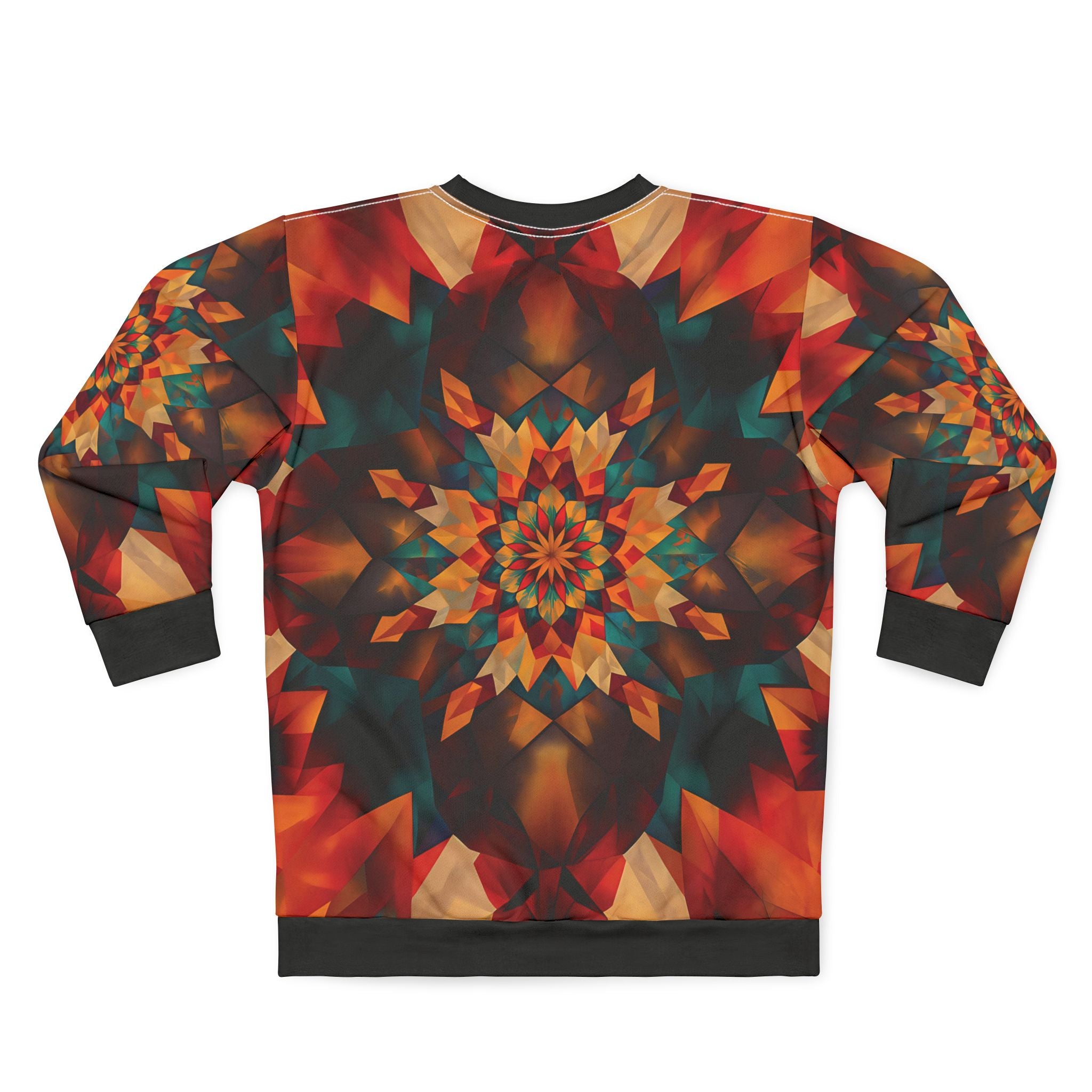 Vibrant Kaleidoscope Unisex Sweatshirt – Cozy Autumn Apparel for Warmth and Style