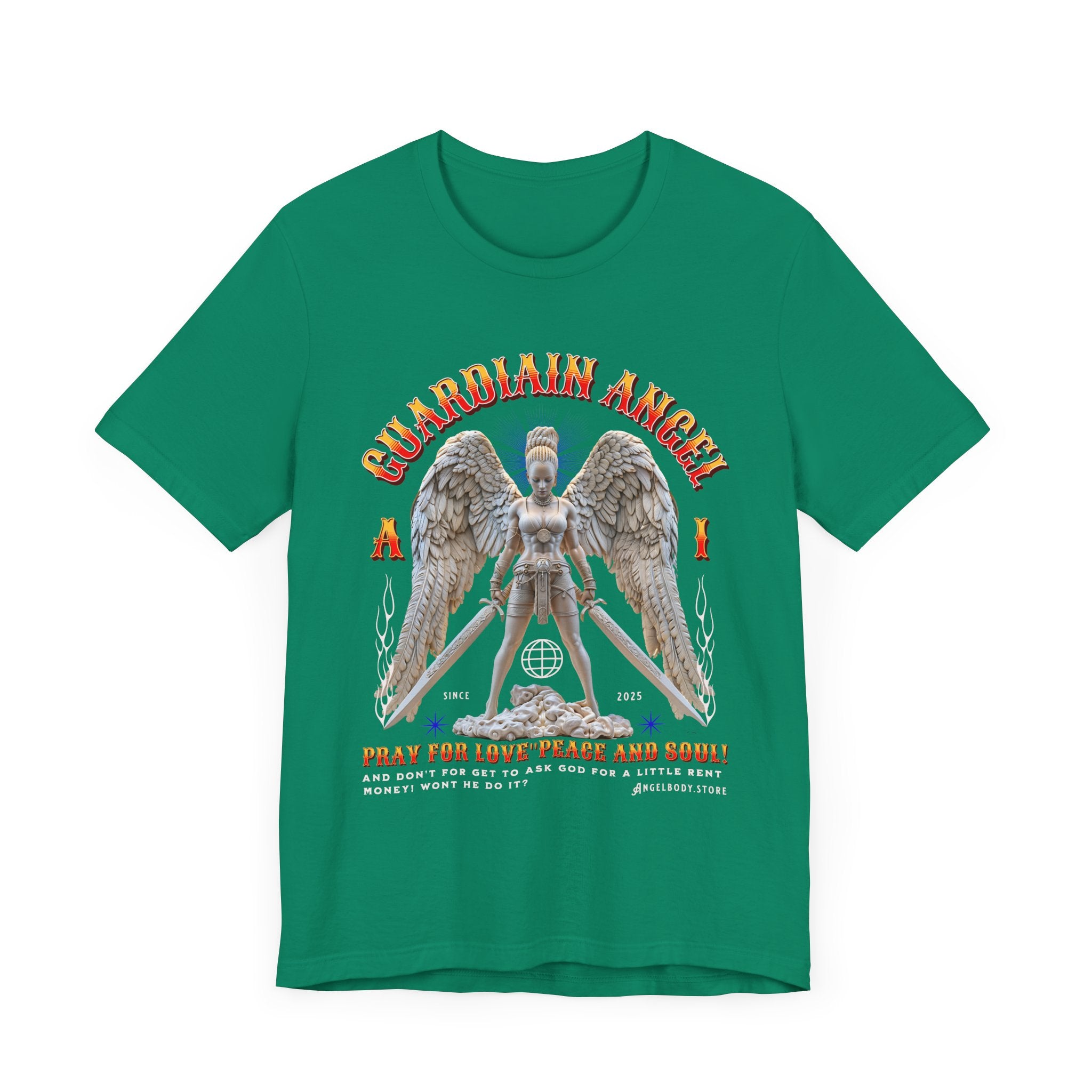 Unisex Jersey Short Sleeve Tee: Guardian Angel Spiritual Warrior