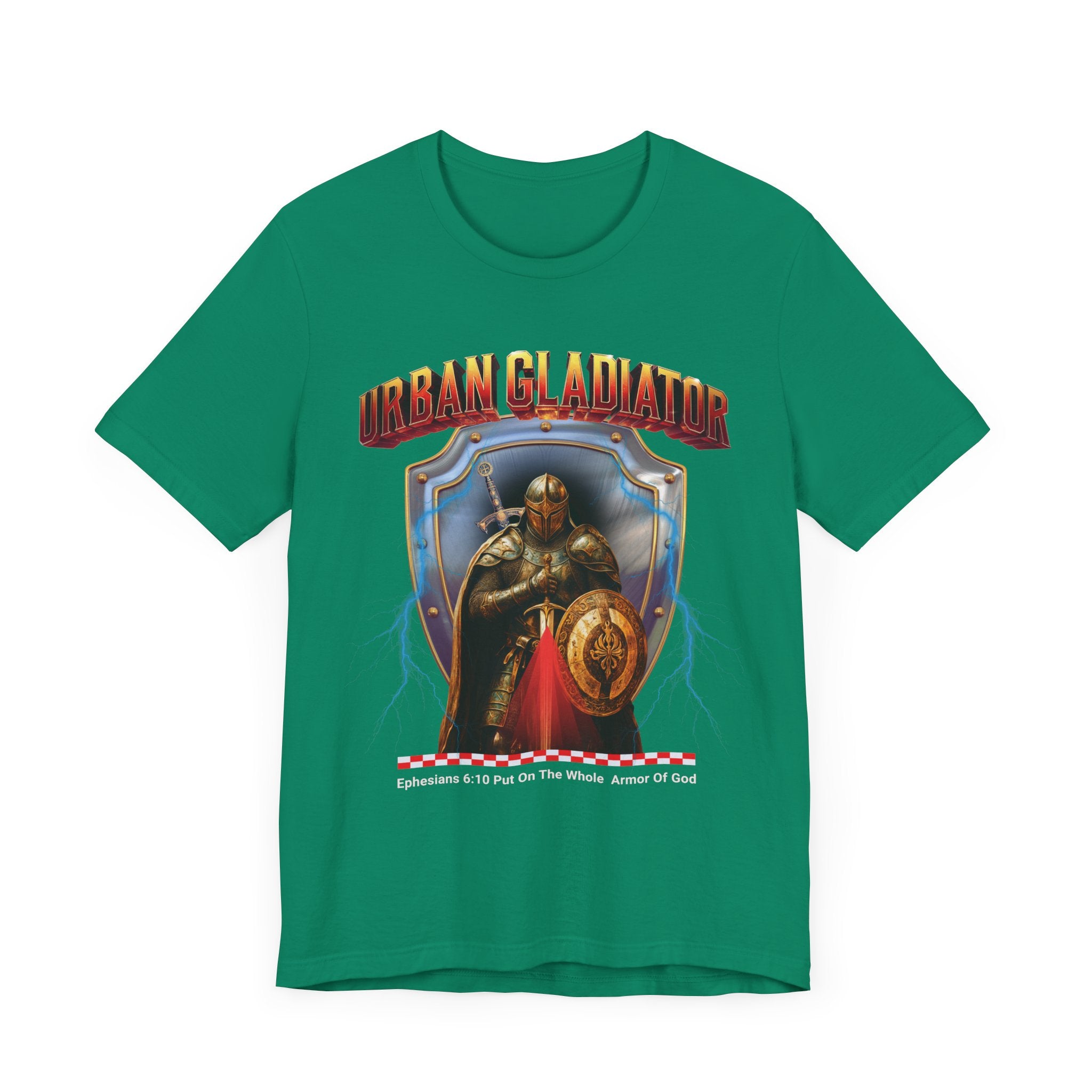 Unisex Jersey Short Sleeve Tee: Colorful Art Put on the whole Armored of God