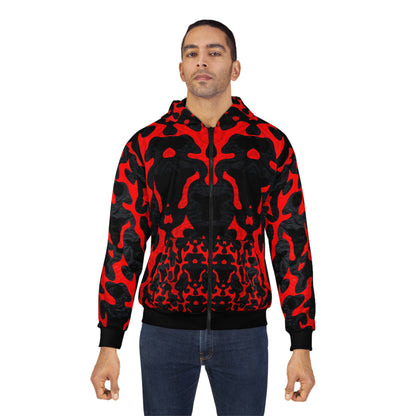 Stylish Camo style Black &amp; Red Hoodie