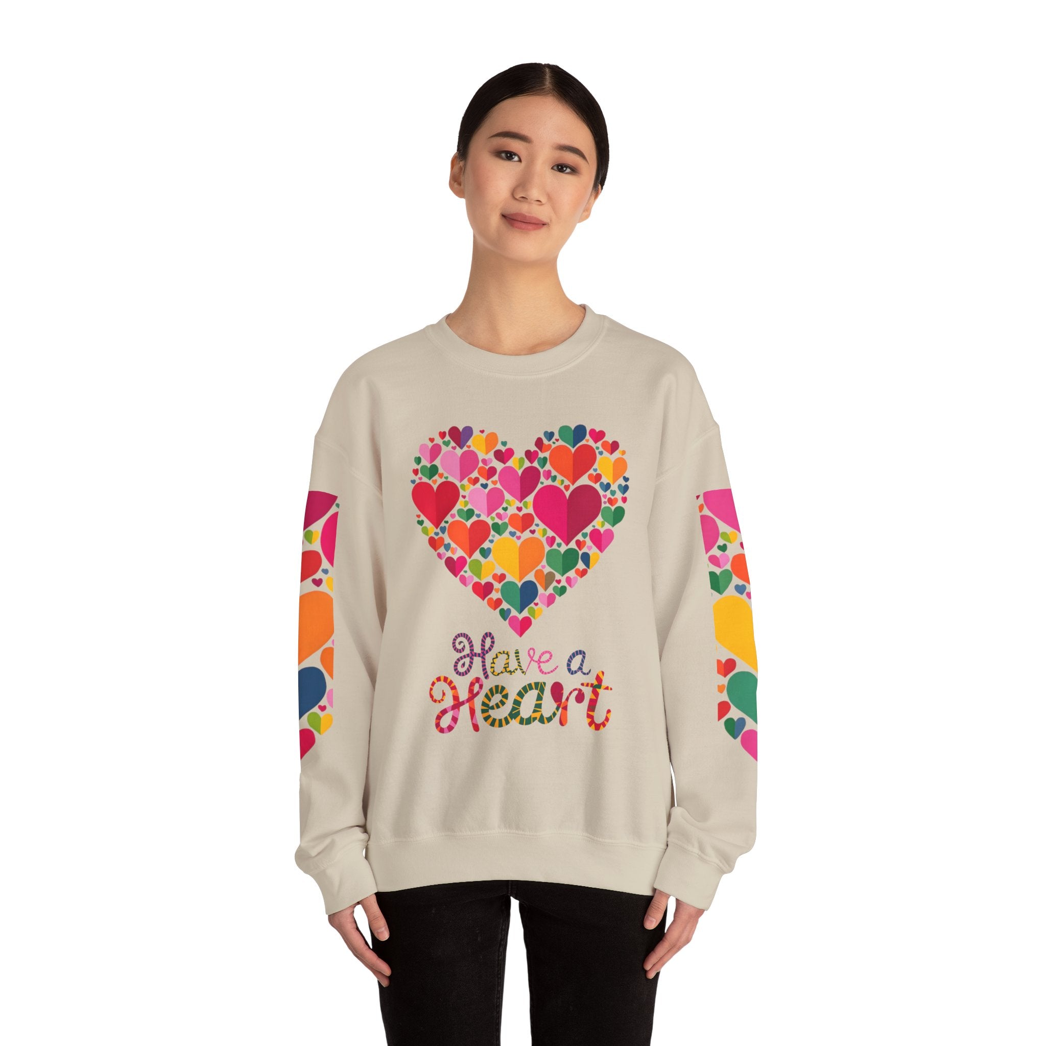 Have a Heart Unisex Sweatshirt - Colorful Valentine’s Day Crewneck for Comfort and Love