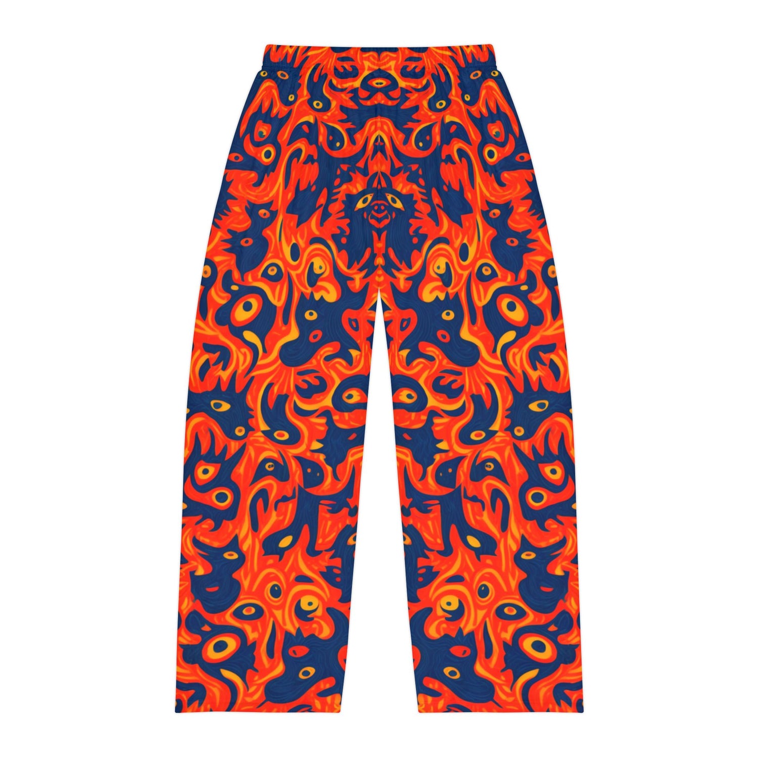 Pajama Pants - Bold Flame Abstract Pattern Cool for Cozy Nights