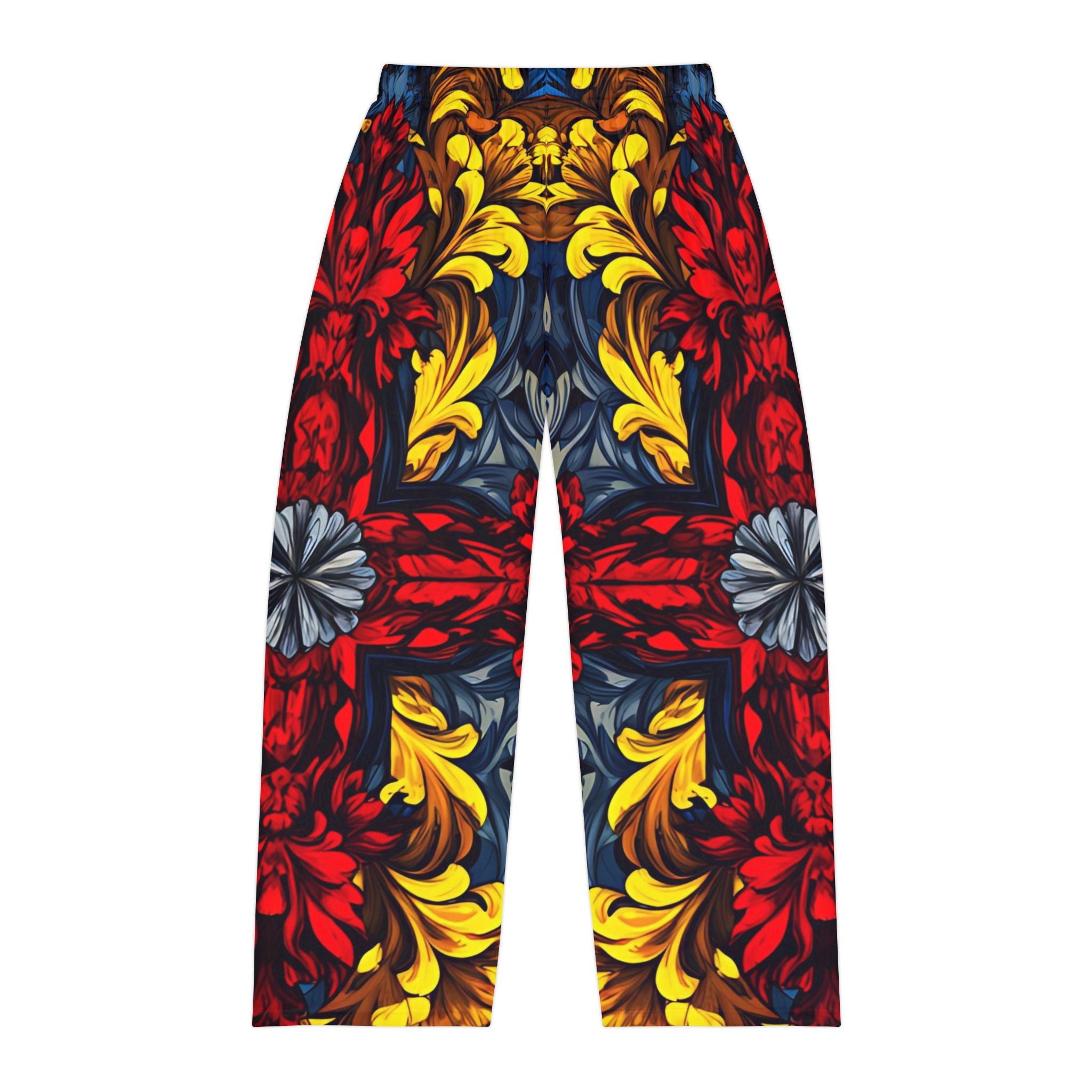 Vibrant Floral Men's Pajama Pants - Comfortable Sleepwear for Relaxing Evenings