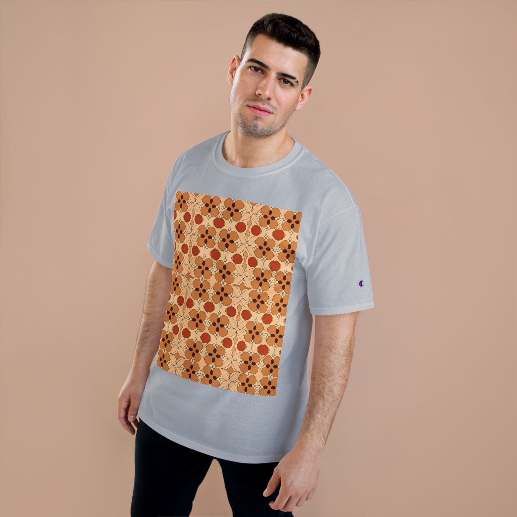 Retro Pattern T-Shirt - Stylish and Comfortable Tee