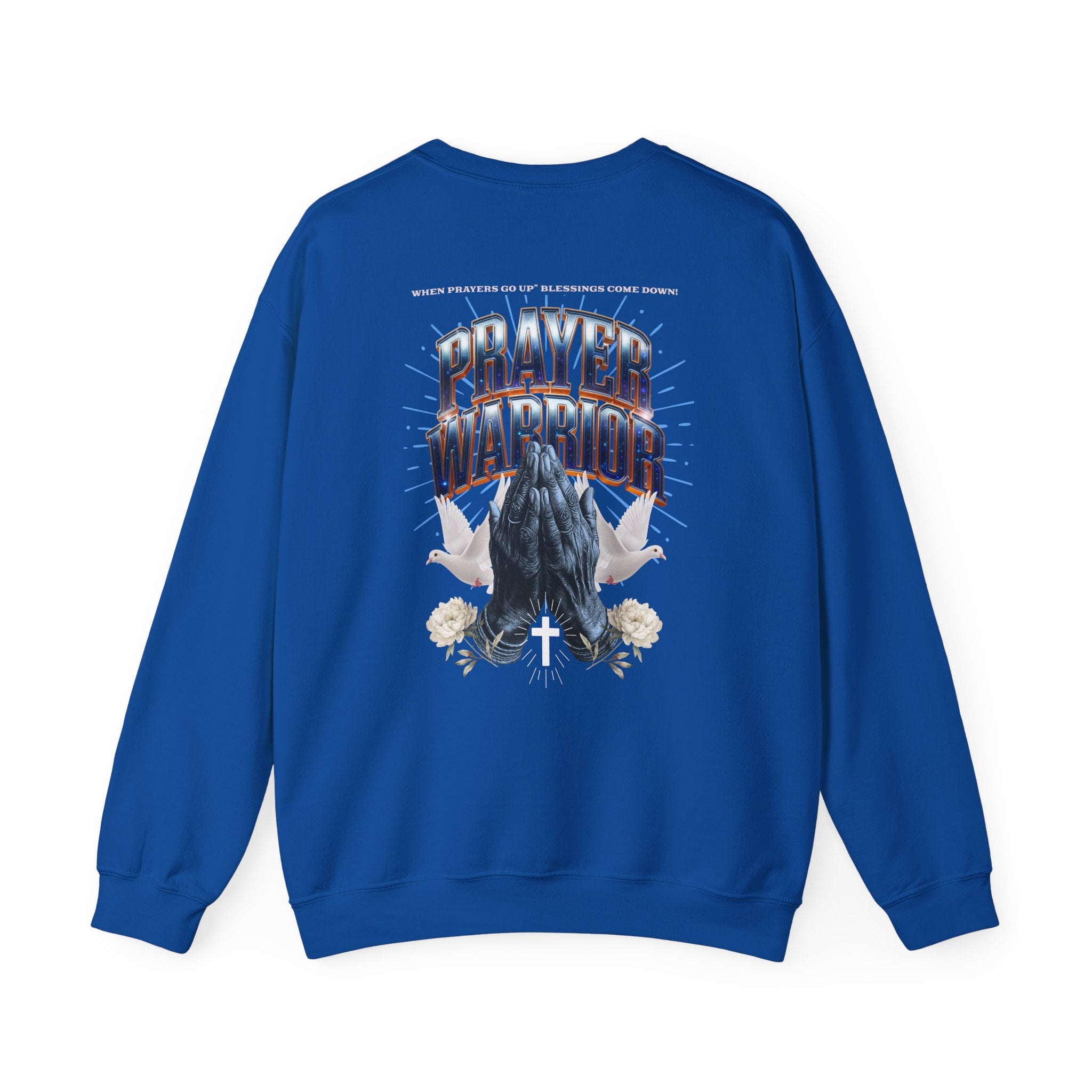 Prayer Warrior Crewneck Sweatshirt - Unisex Heavy Blend™ - Faith-Inspired Apparel