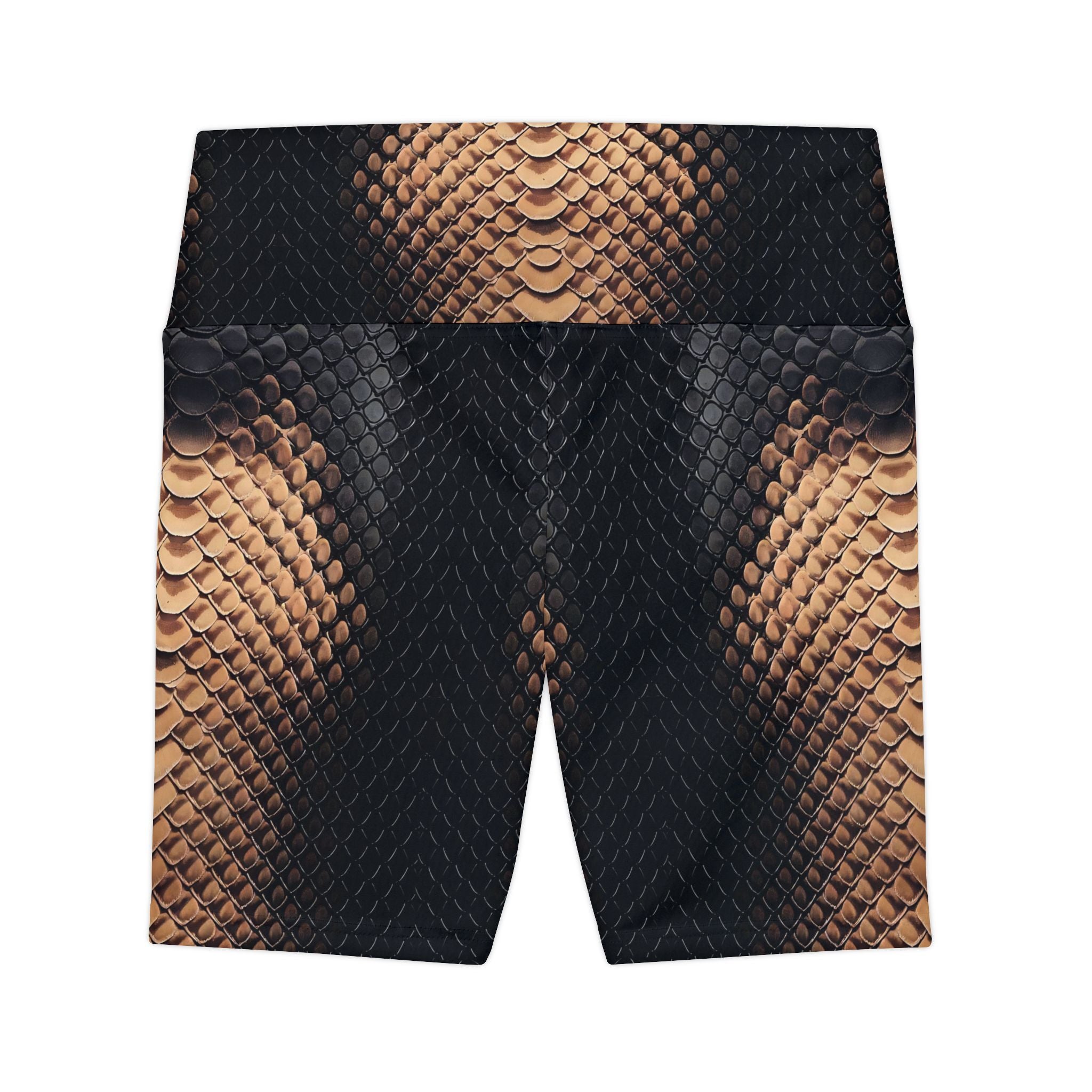 Stylish Python Print Women's Workout Shorts for Gym & Fitness