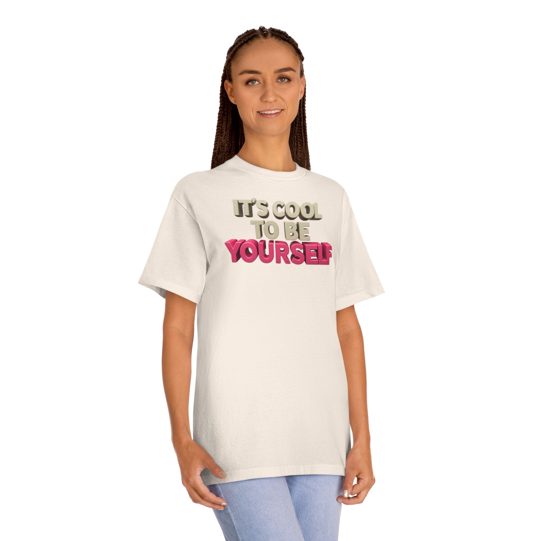 Unisex Classic Tee - 'It's Cool to Be Yourself' Motivational Shirt