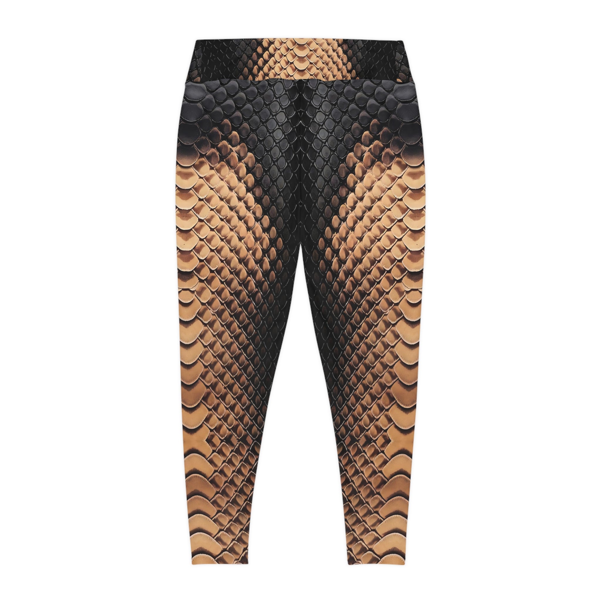 Plus Size Snake Print Leggings for Stylish Comfort