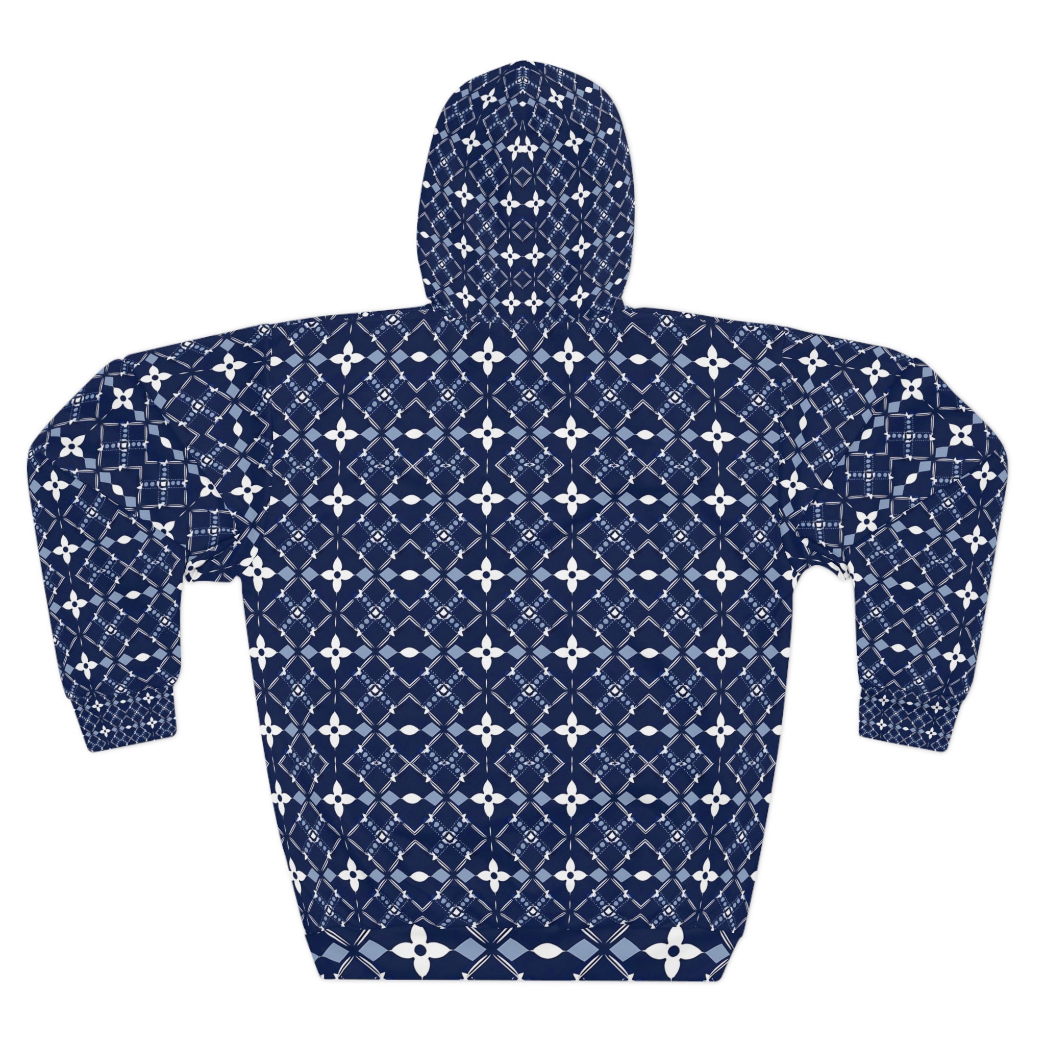 Cozy Floral Pattern Unisex Pullover Hoodie - Perfect for Casual Outings and Relaxed Weekends - Angel Body