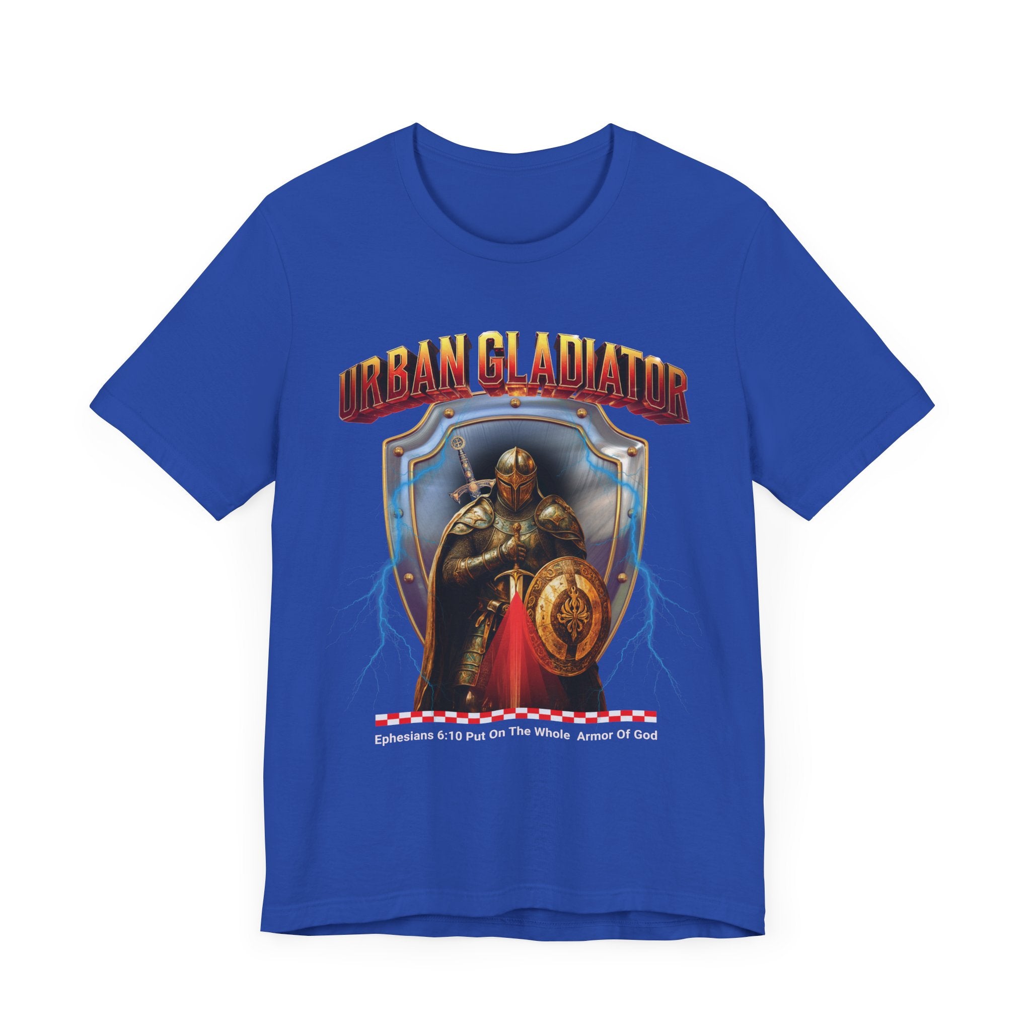 Unisex Jersey Short Sleeve Tee: Colorful Art Put on the whole Armored of God