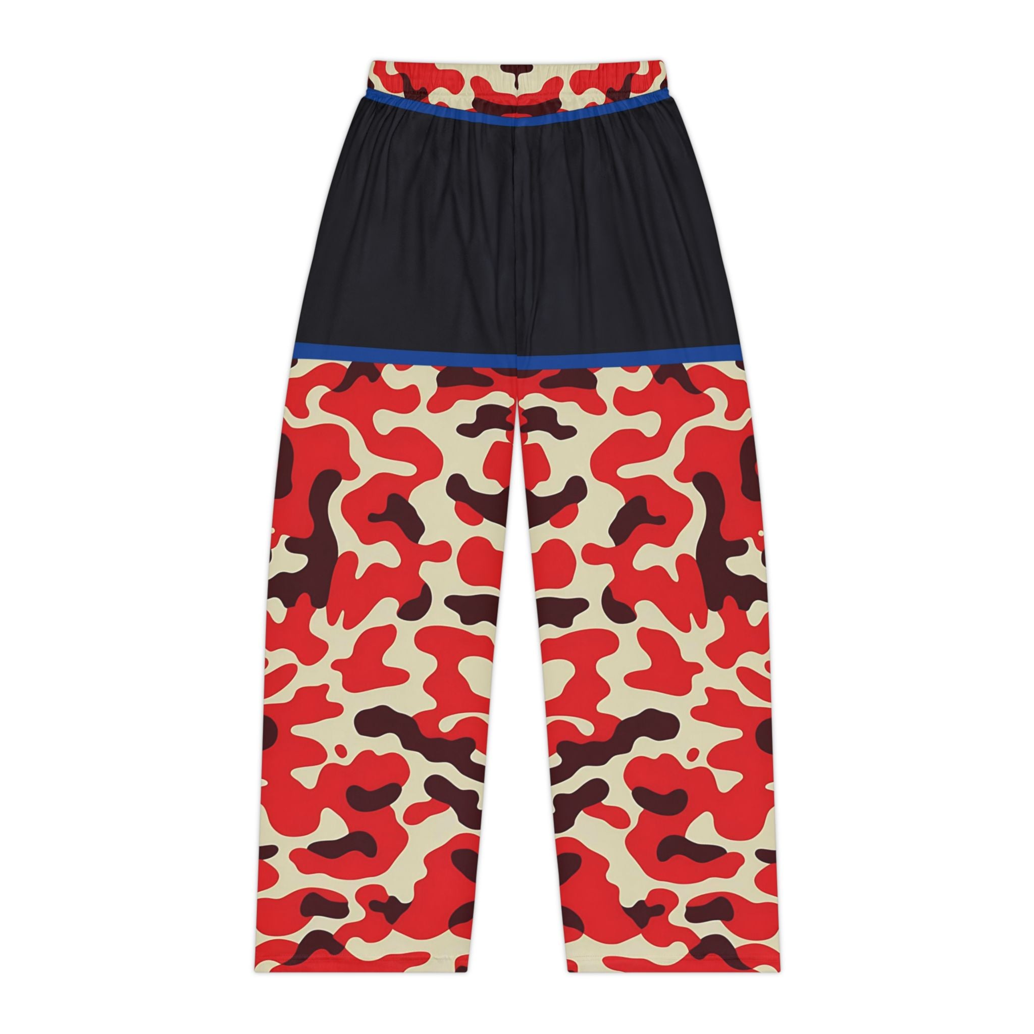 Stylish Women's Pajama Pants - Bold Red Camo Design for Comfort and Relaxation