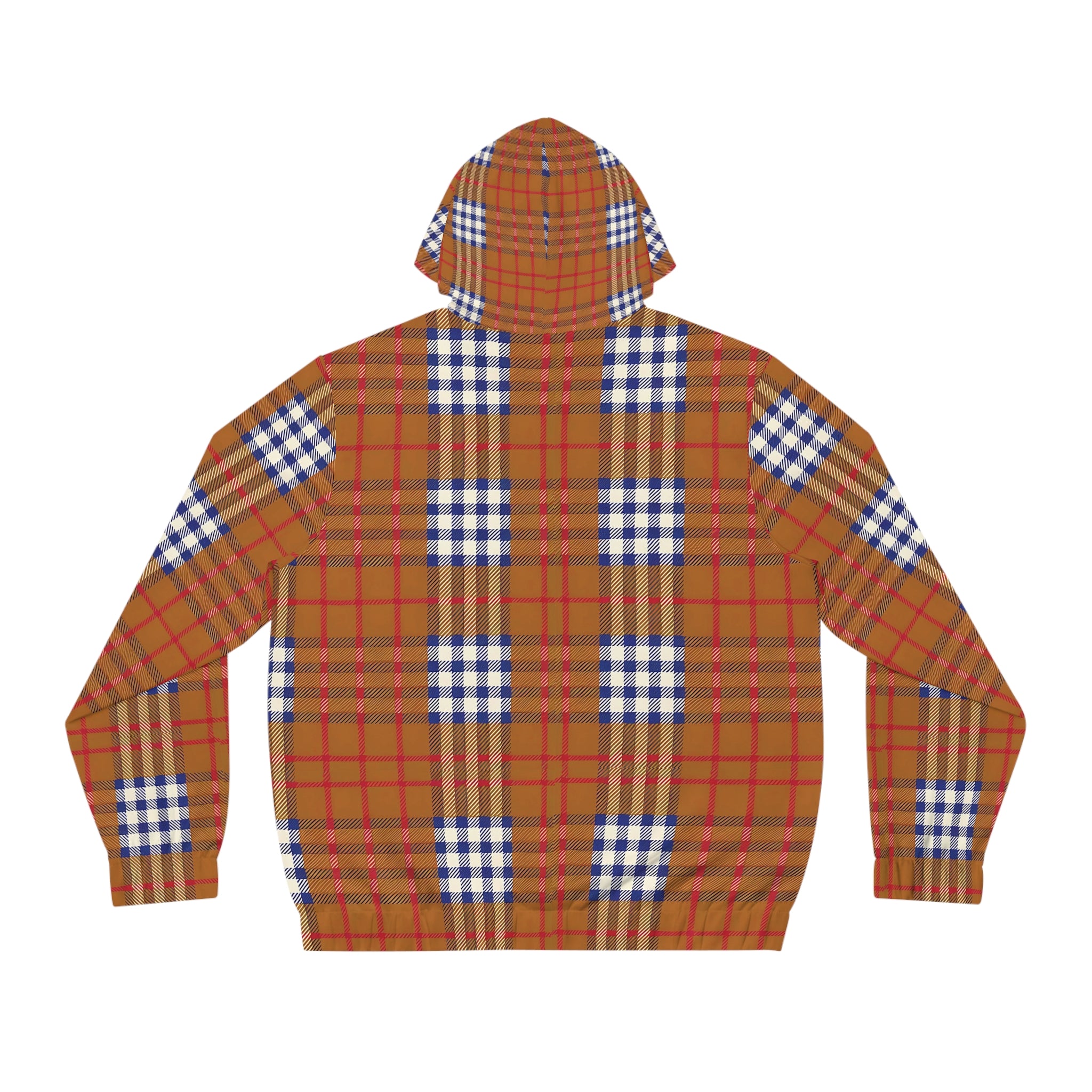 Amazing Plaid Full-Zip Hoodie - Cozy Men's Layer for Every Season