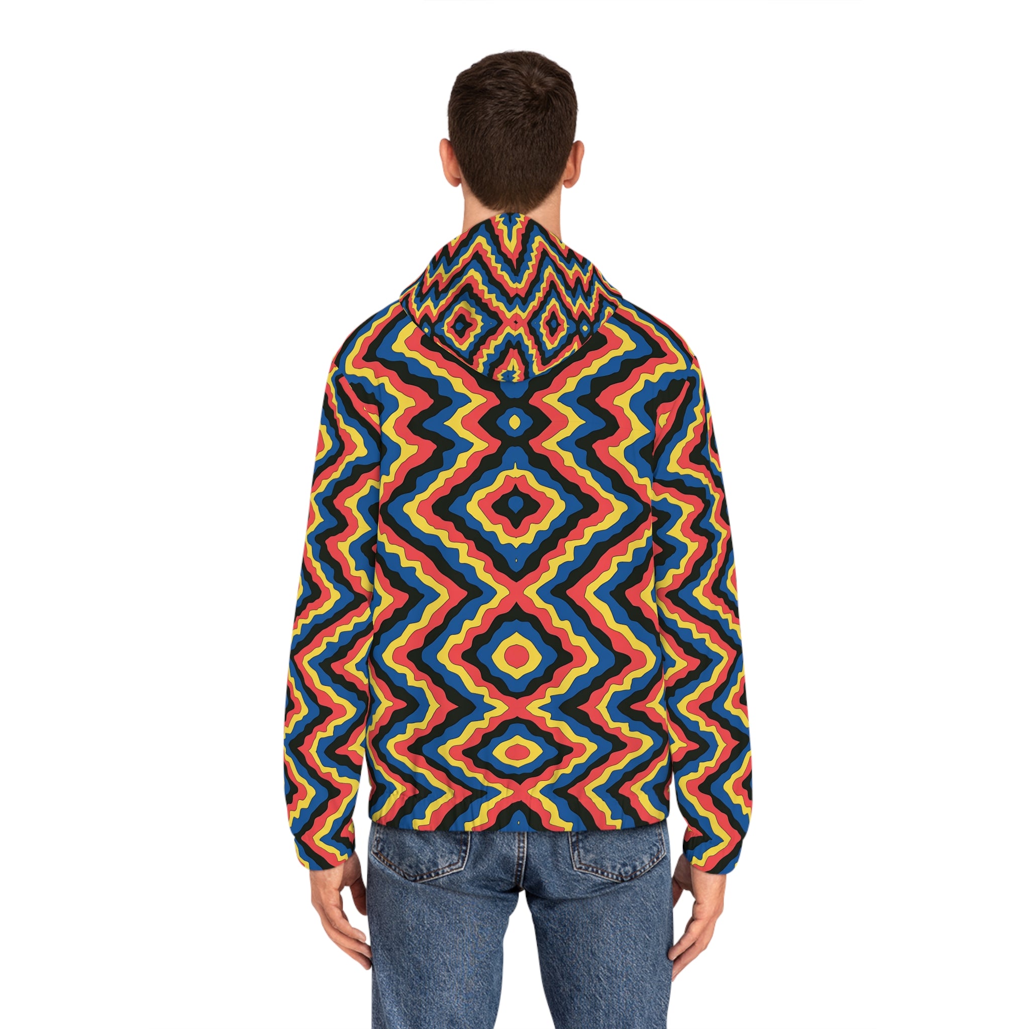 A New look! Colorful Zigzag Full-Zip Hoodie for men.You are going to look and feel pretty Amazing wearing this one. Its Fire!