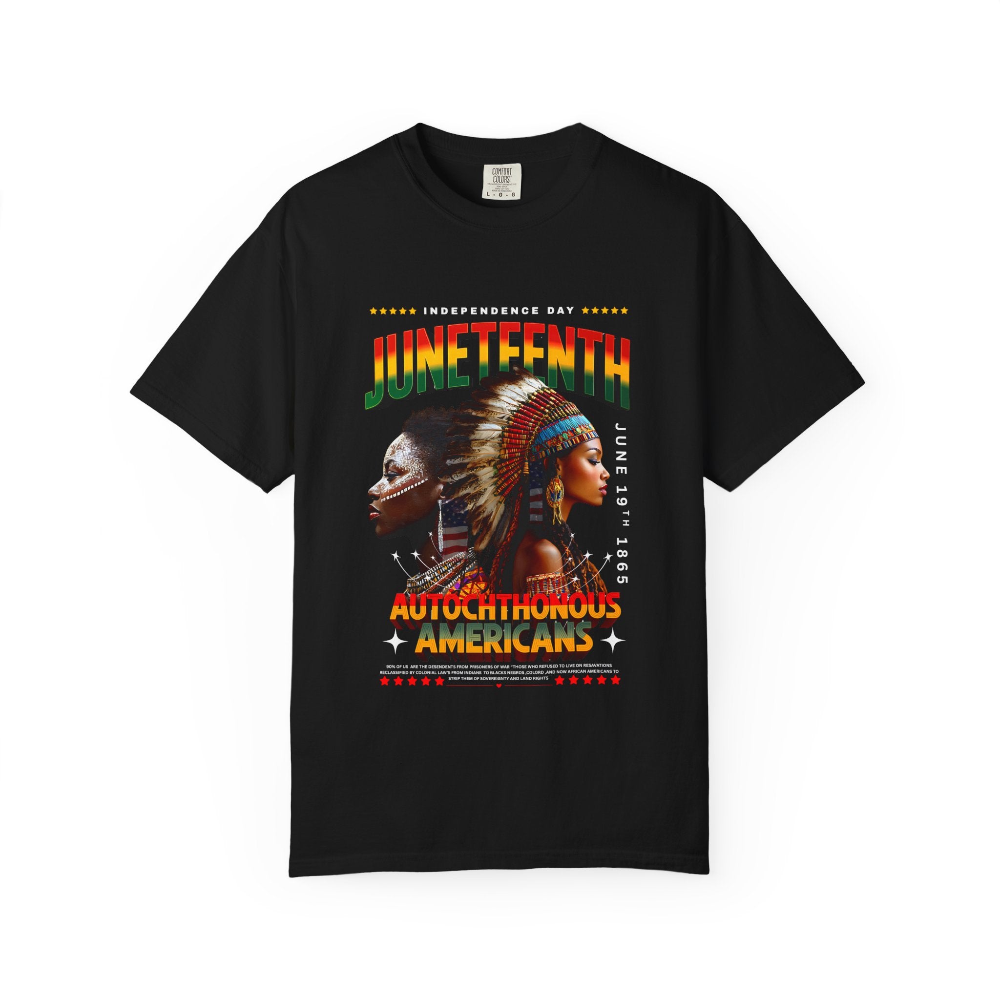 Juneteenth Celebration T-Shirt, Unisex Garment-Dyed Tee, Inclusive Pride Apparel, Heritage Shirt, Freedom Festival Wear - Angel Body