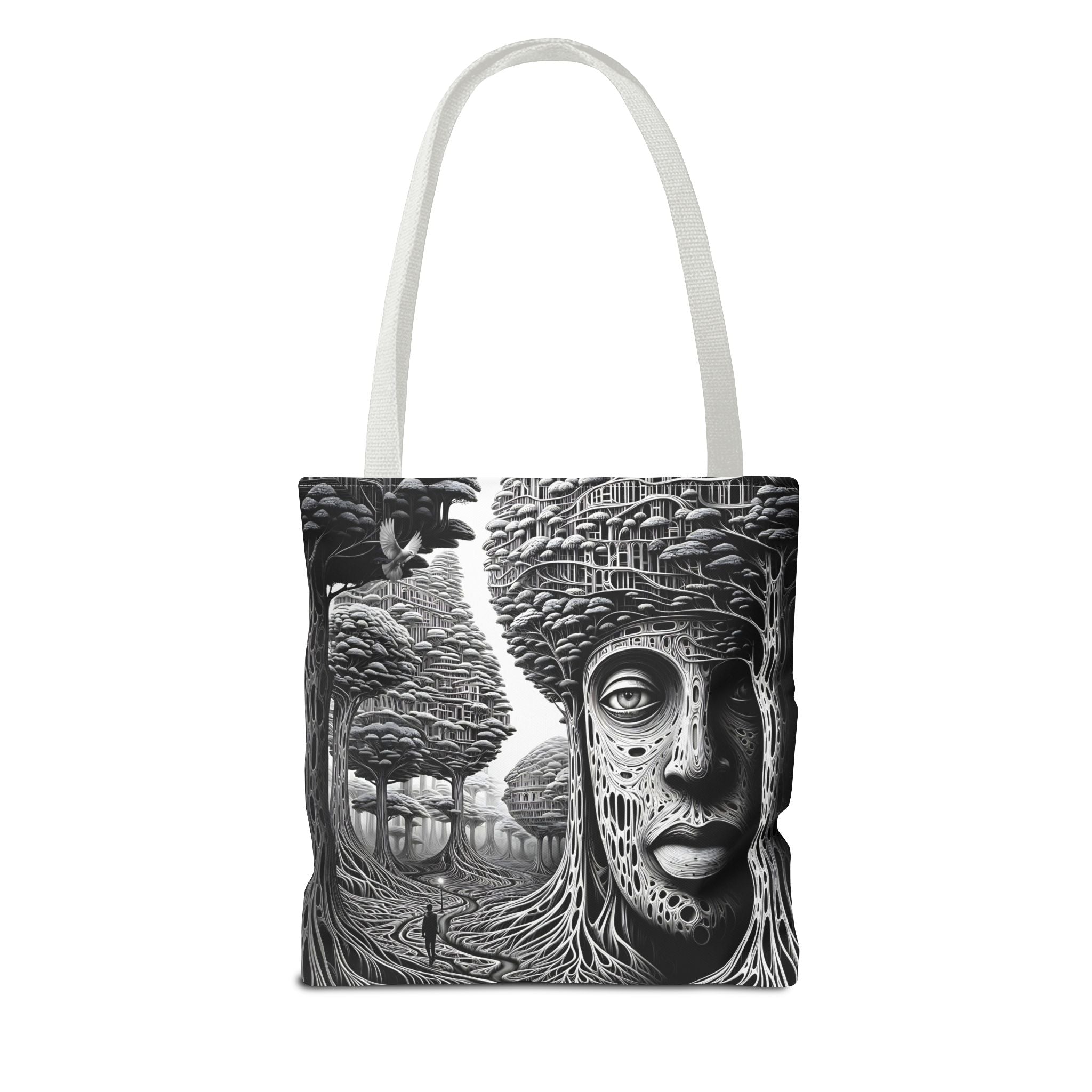 Elegant Crane Tote Bag - Artistic Nature Design for Daily Use and Celebrations