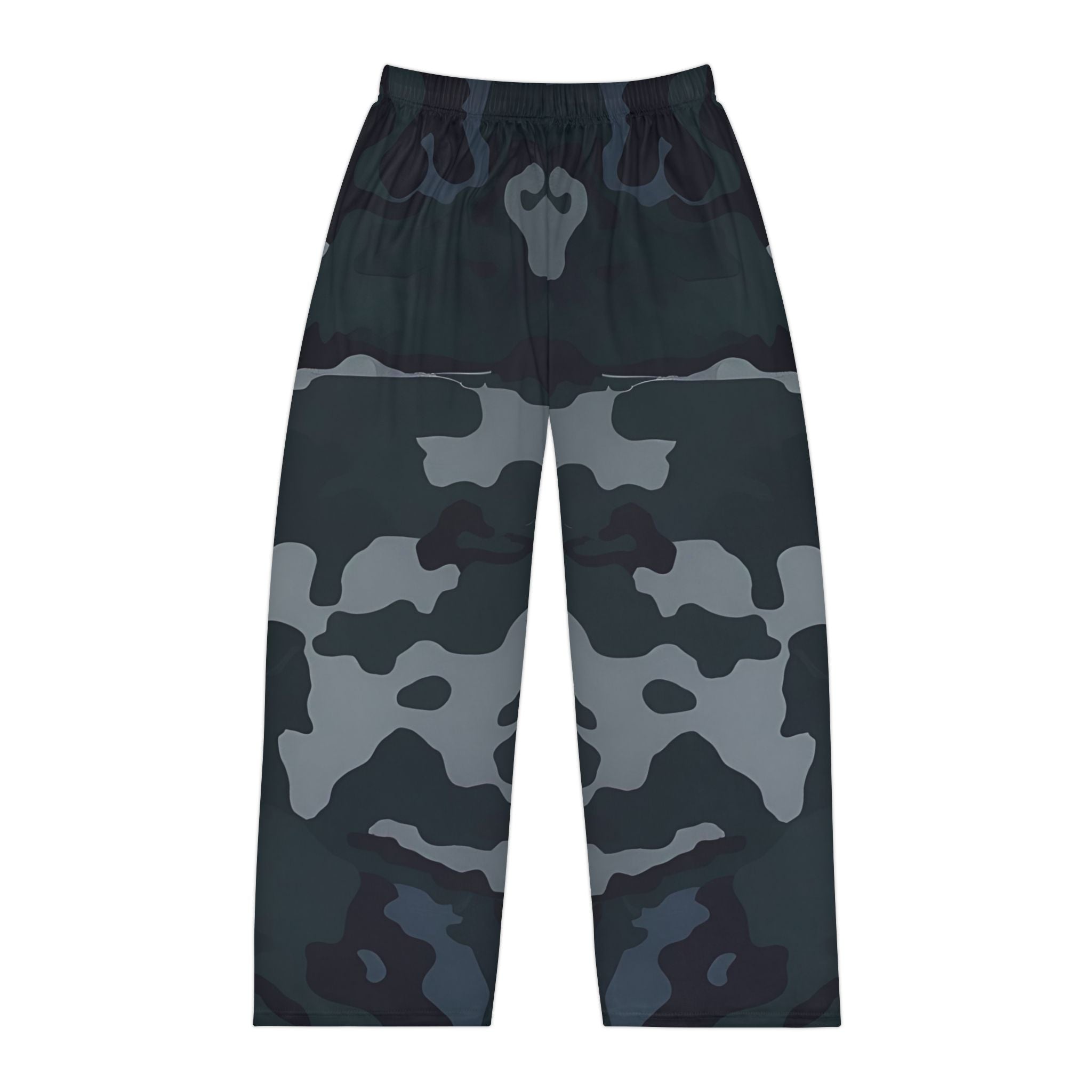 Comfortable Men's Dark Camouflage Pajama Pants - Relaxed Fit for Everyday Wear