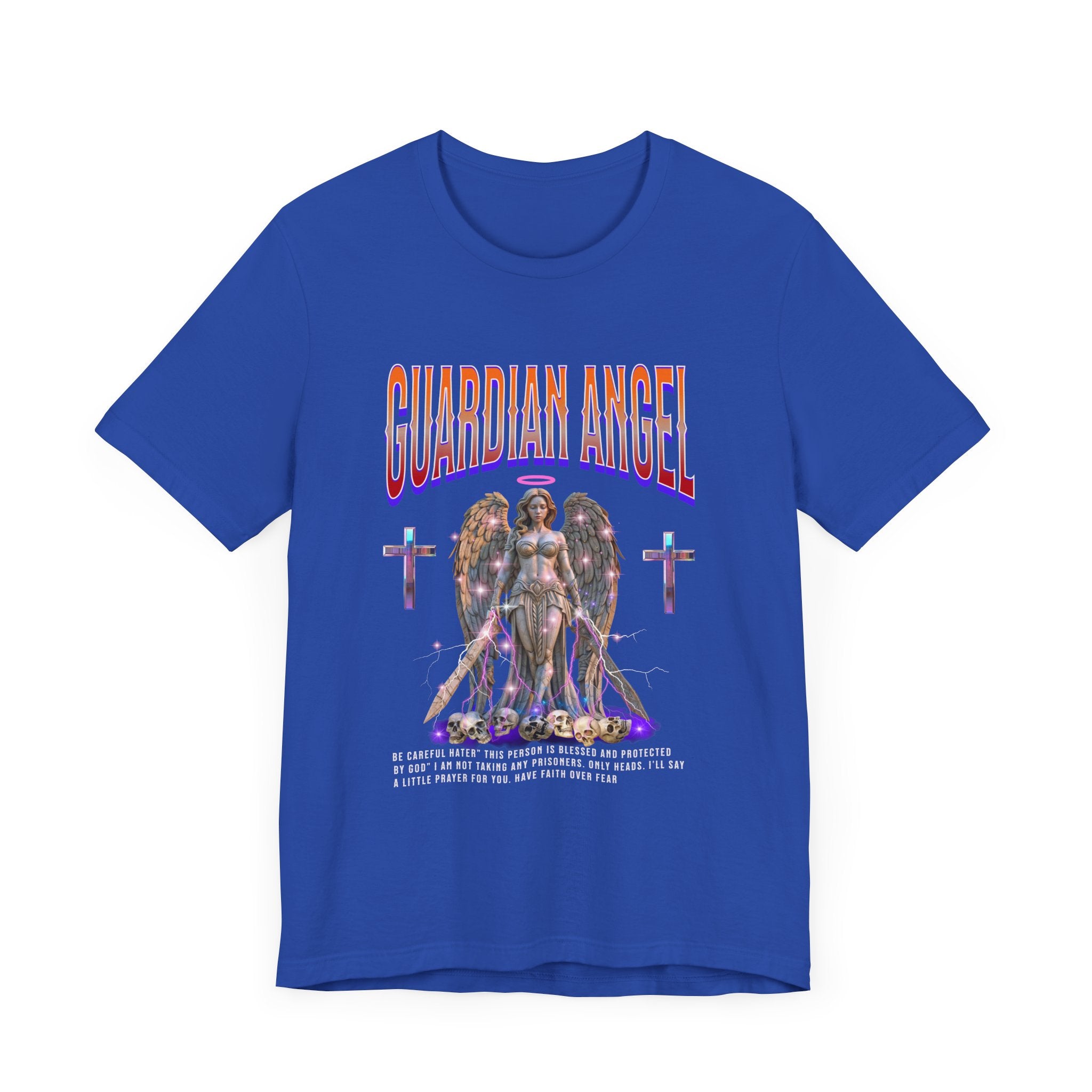 Unisex Jersey Short Sleeve Tee: Fun Guardian Angel Spiritual Warrior