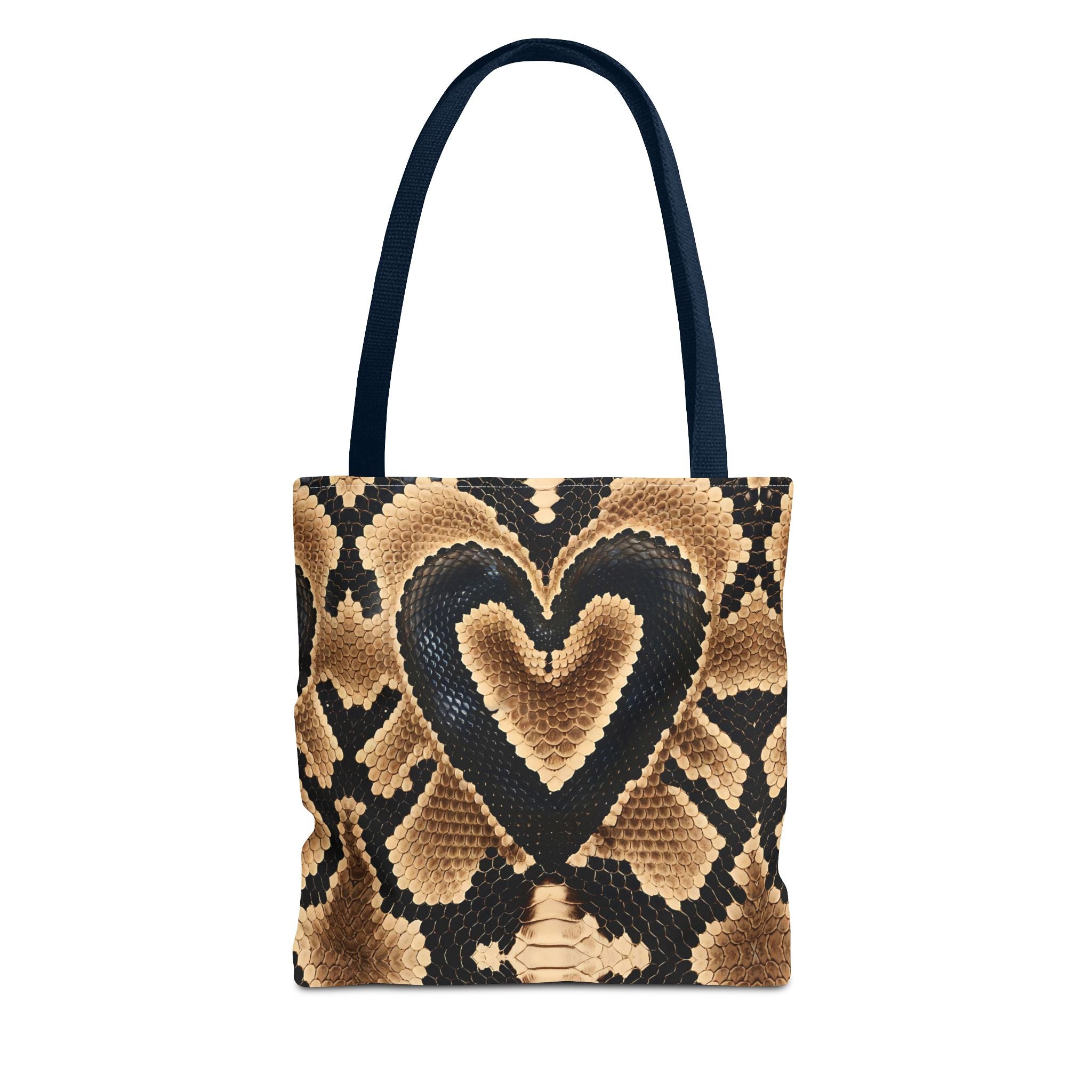 Heart Snake Print Tote Bag - Stylish and Unique for Everyday Use