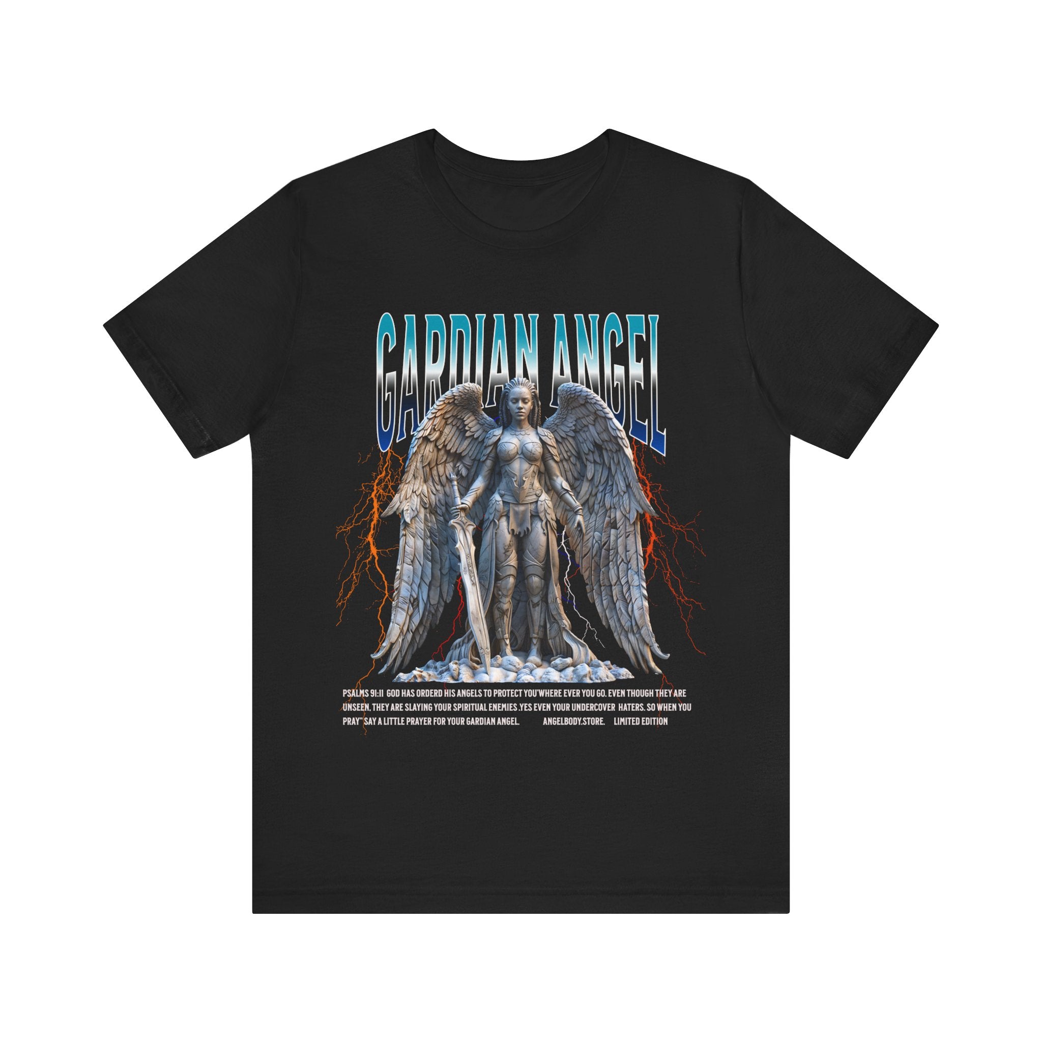 Unisex Jersey Short Sleeve Tee: Guardian Angel Spiritual Warrior 12 - Angel Body