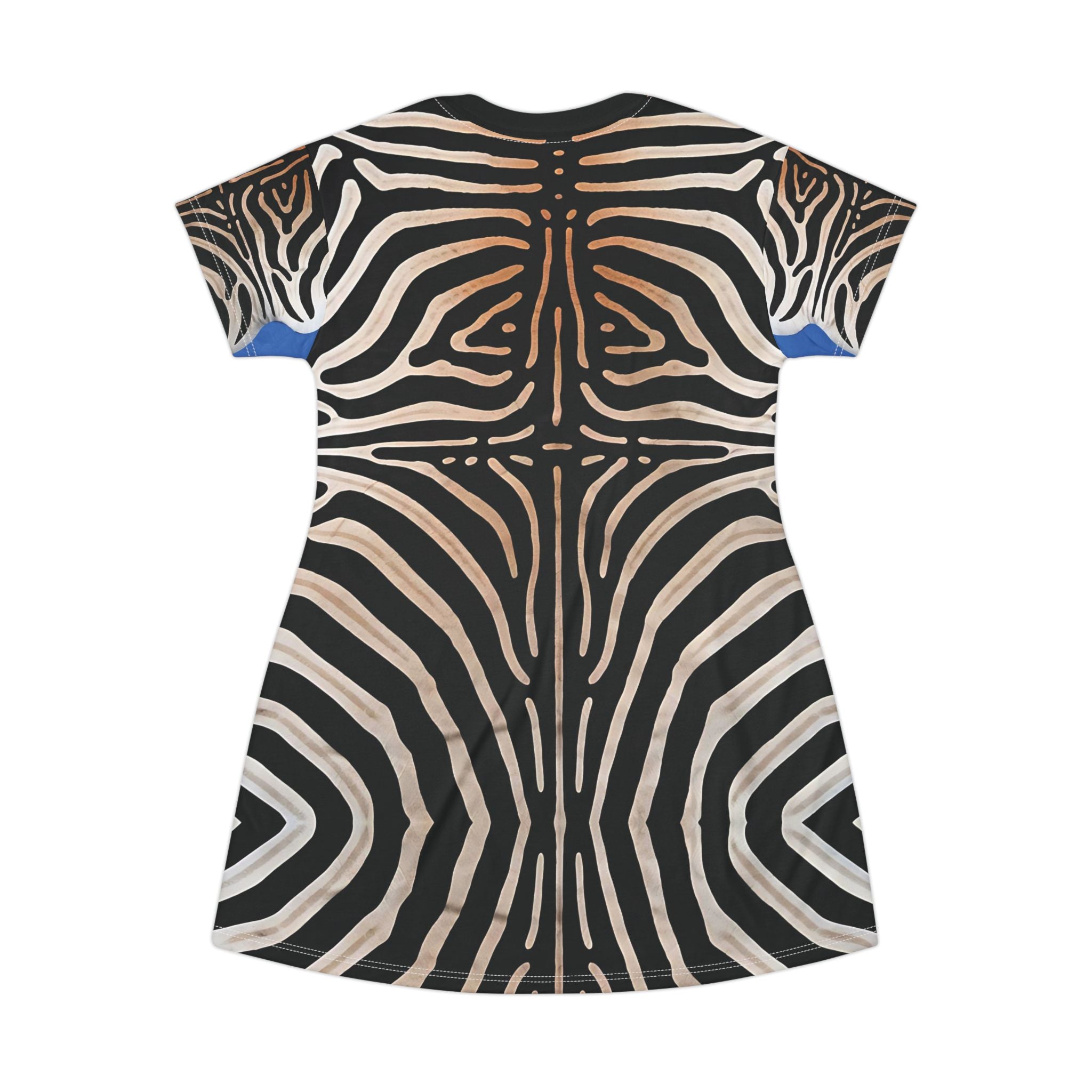 Zebra Print T-Shirt Dress - Fun Stylish Striped Bold Design