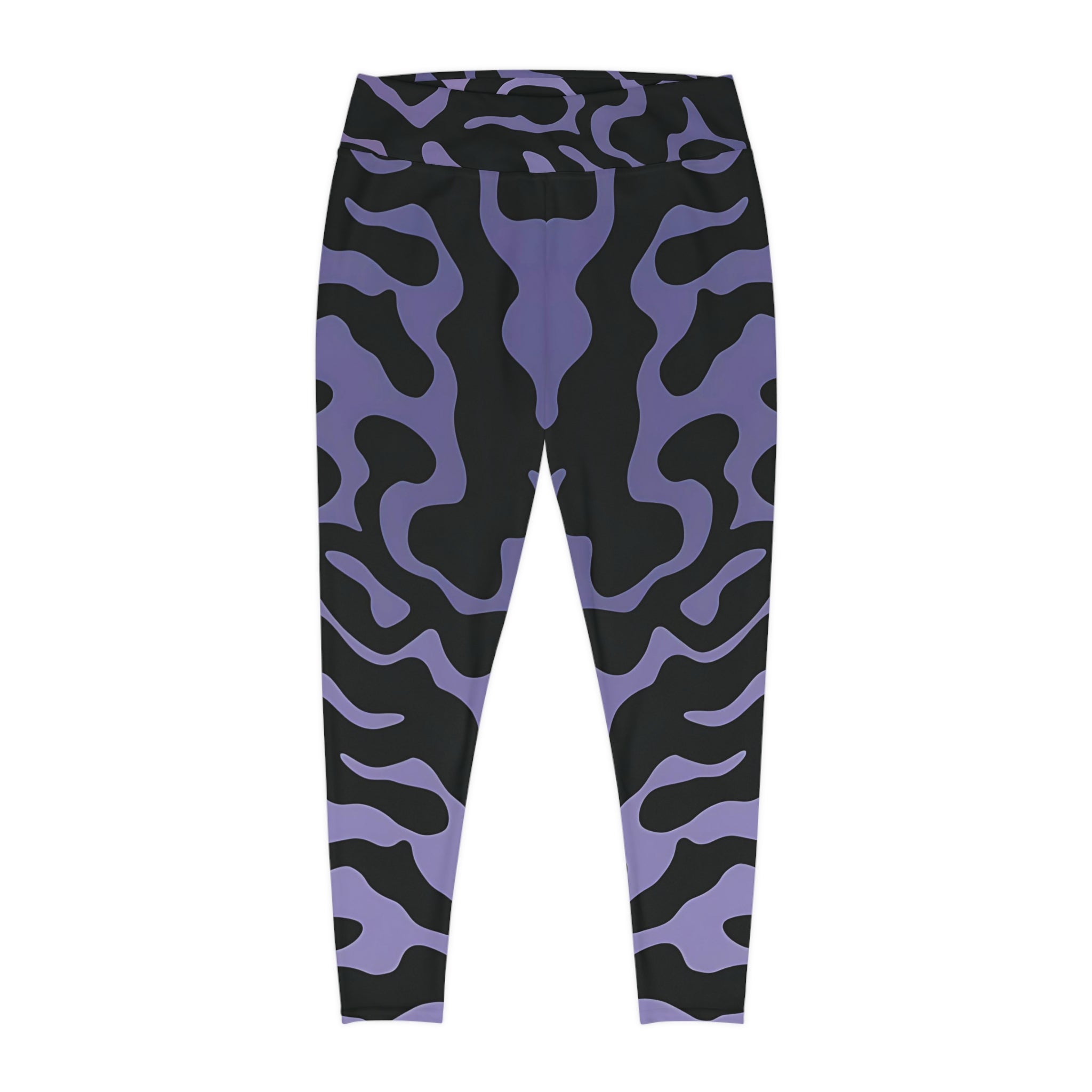 New Custom design Size Leggings purple and black camouflage style (AOP) very fun look