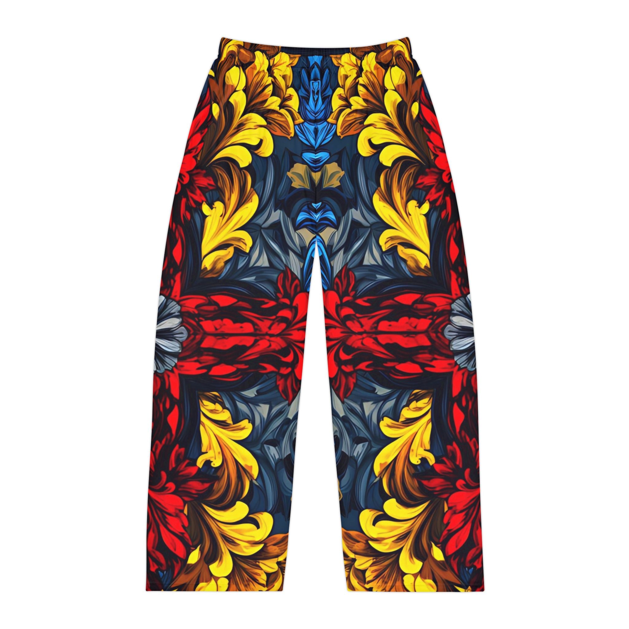 Vibrant Floral Men's Pajama Pants - Comfortable Sleepwear for Relaxing Evenings