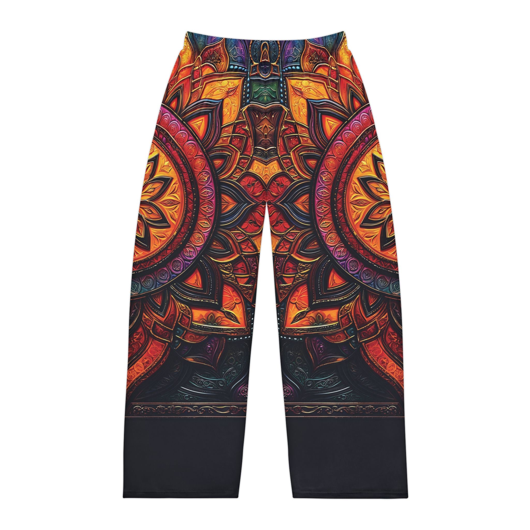 Vibrant Mandala Men's Pajama Pants for Relaxation & Comfort