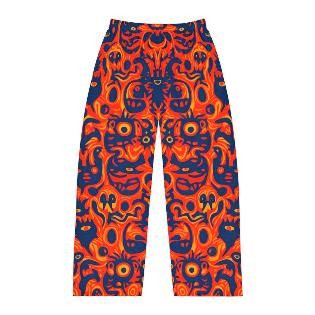 Pajama Pants - Bold Flame Abstract Pattern Cool for Cozy Nights