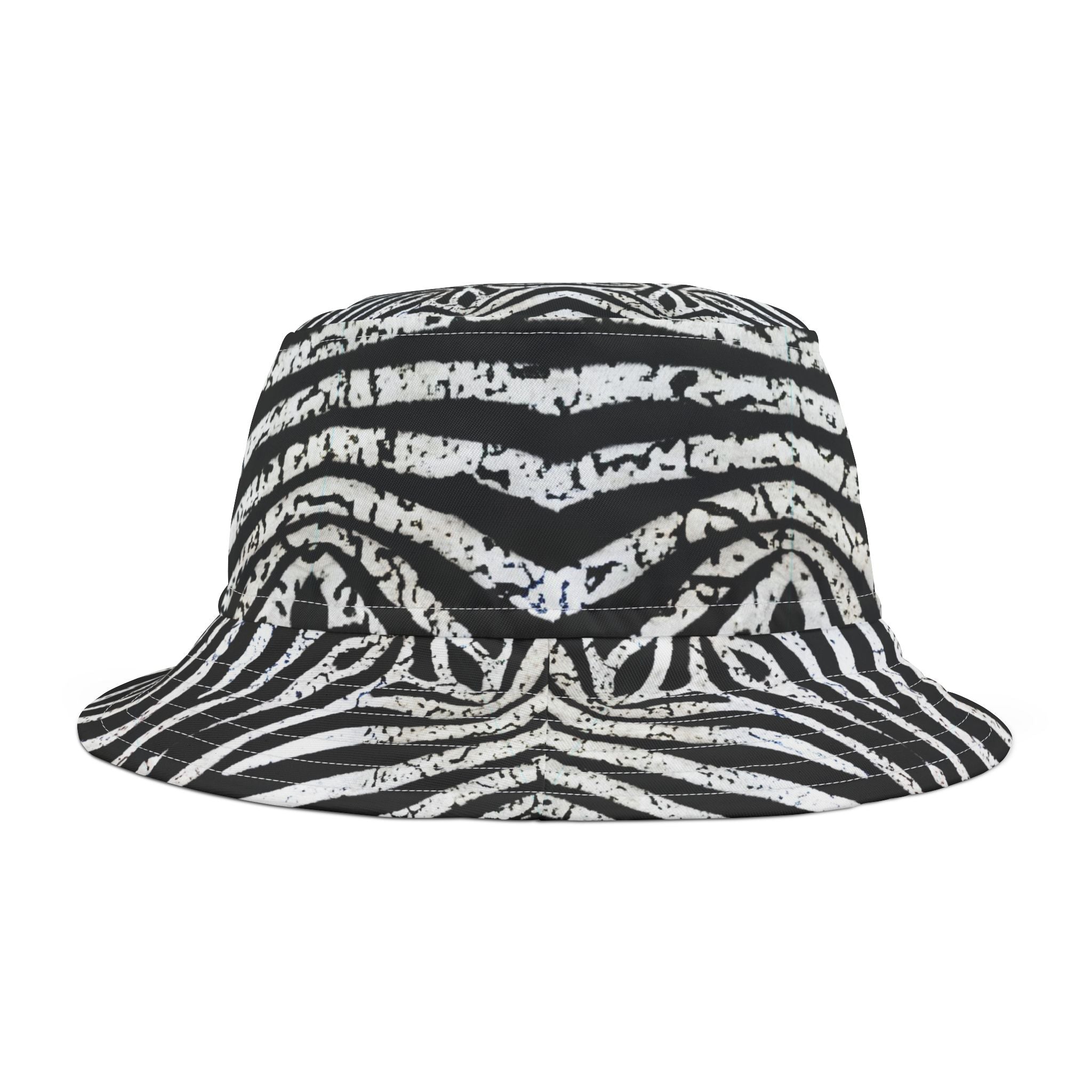 Zebra Print Bucket Hat, Trendy Beach Accessory, Festival Wear, Unisex Hat, Summer Vibes, Stylish Sun Protection