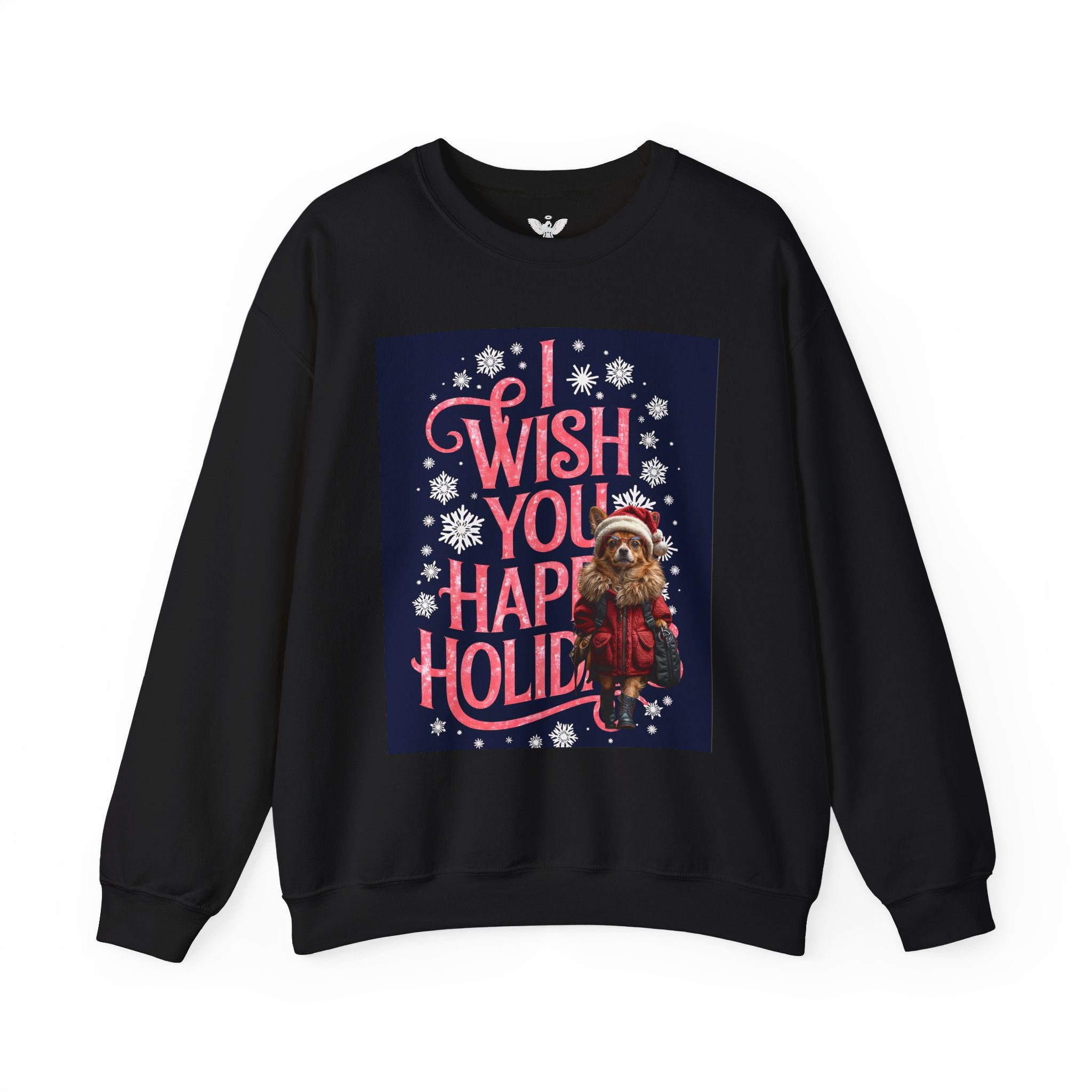 Funny Holiday Sweater - 'I Wish You Happy Holidays' Crewneck Sweatshirt