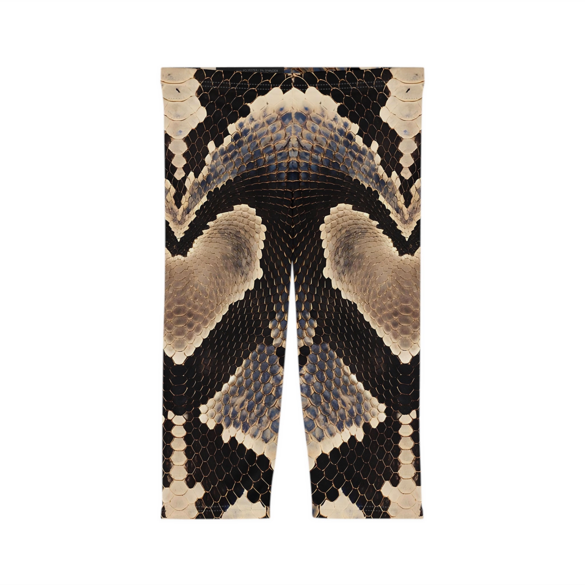 Wild Python Print Women’s Capri Leggings | Stylish and Comfortable Activewear