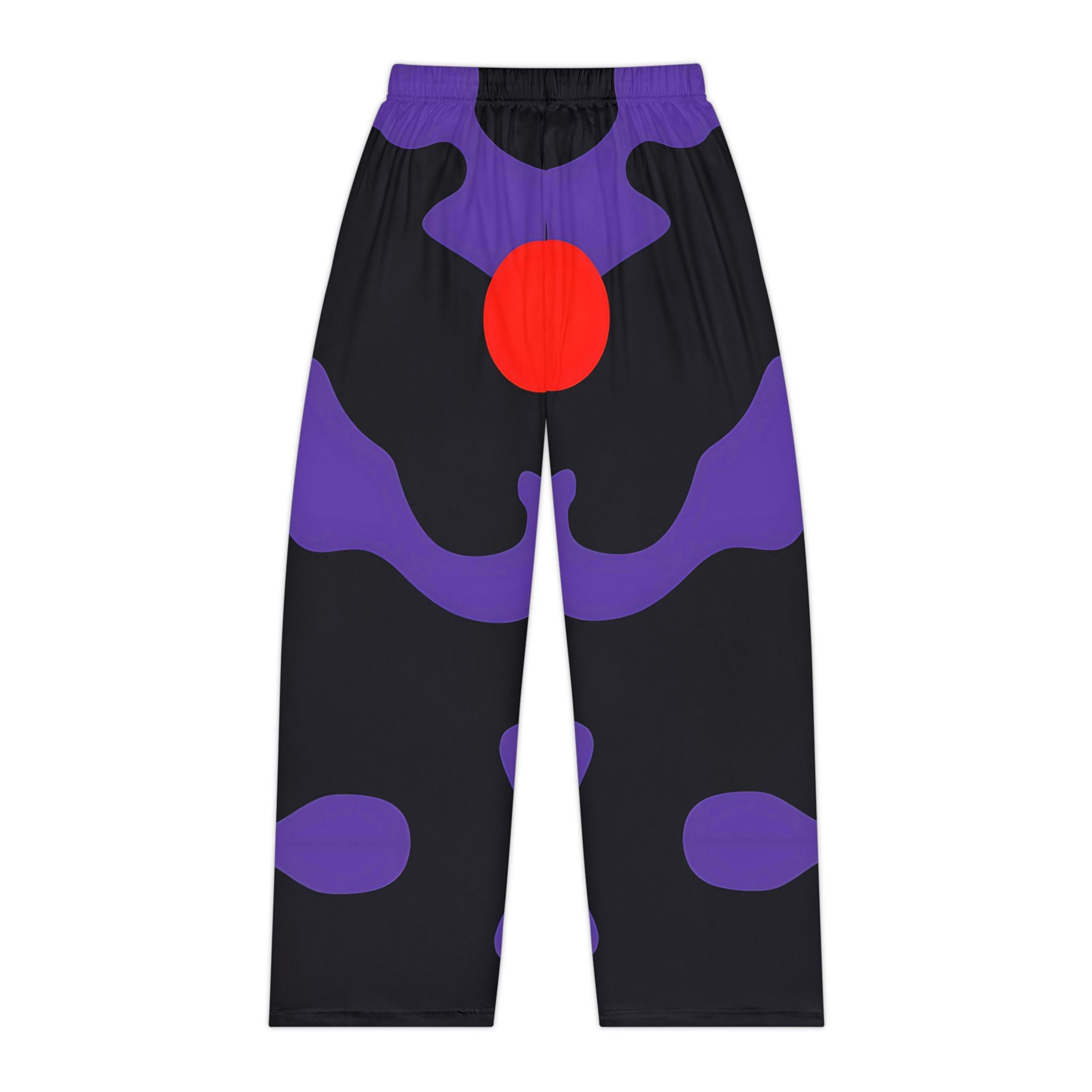 Trendy Women's Pajama Pants with Bold Purple and Black Design - Perfect for Cozy Nights