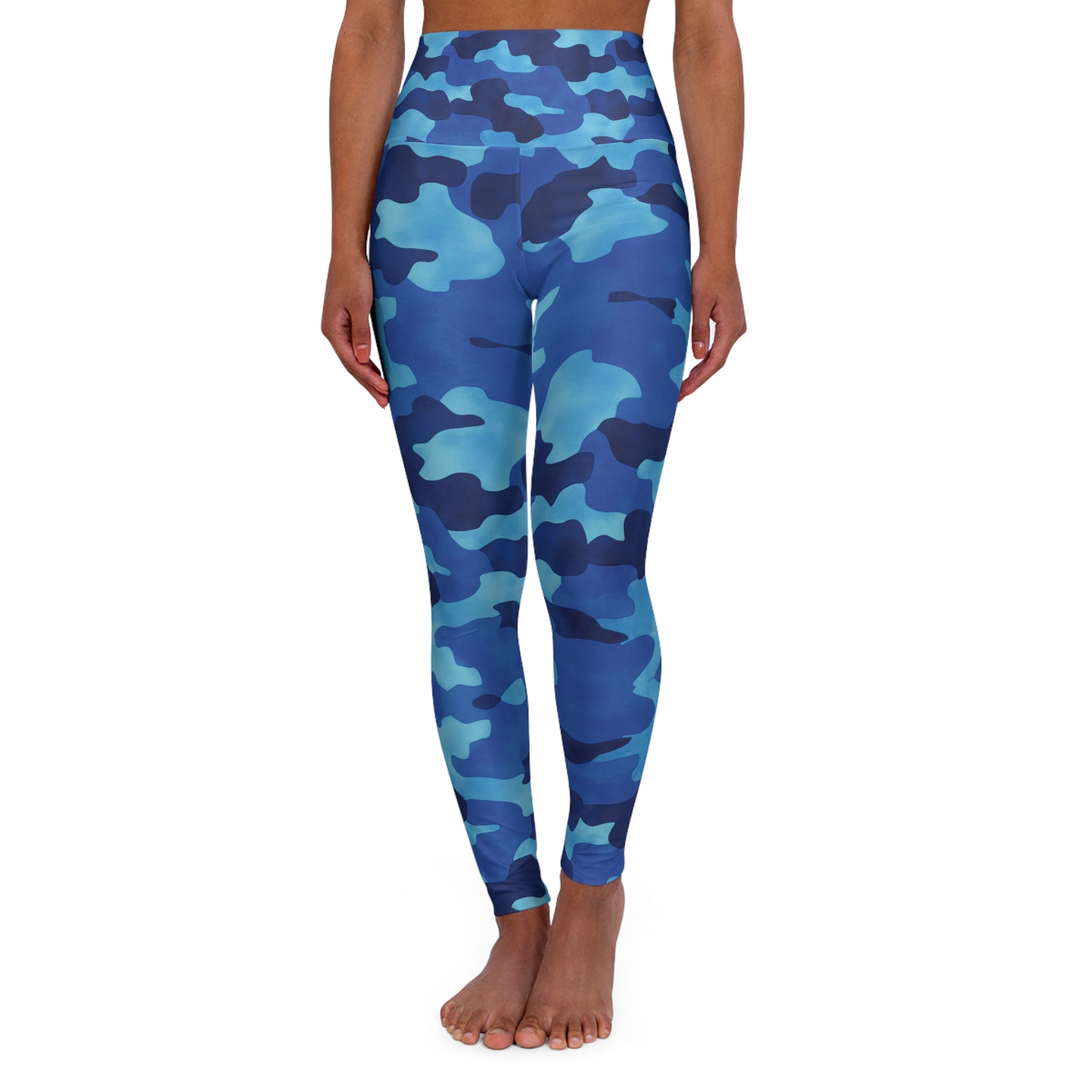 New Custom Camouflage design High Waisted Yoga Leggings - Comfortable Angel Body Activewear for Fitness Enthusiasts