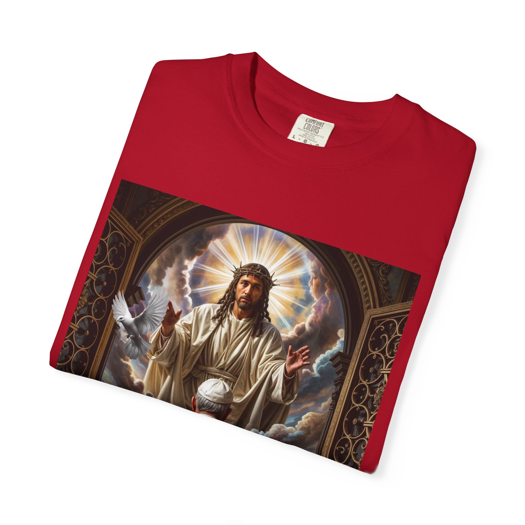 Religious Inspiration T-shirt - Jesus and Pope - Angel Body
