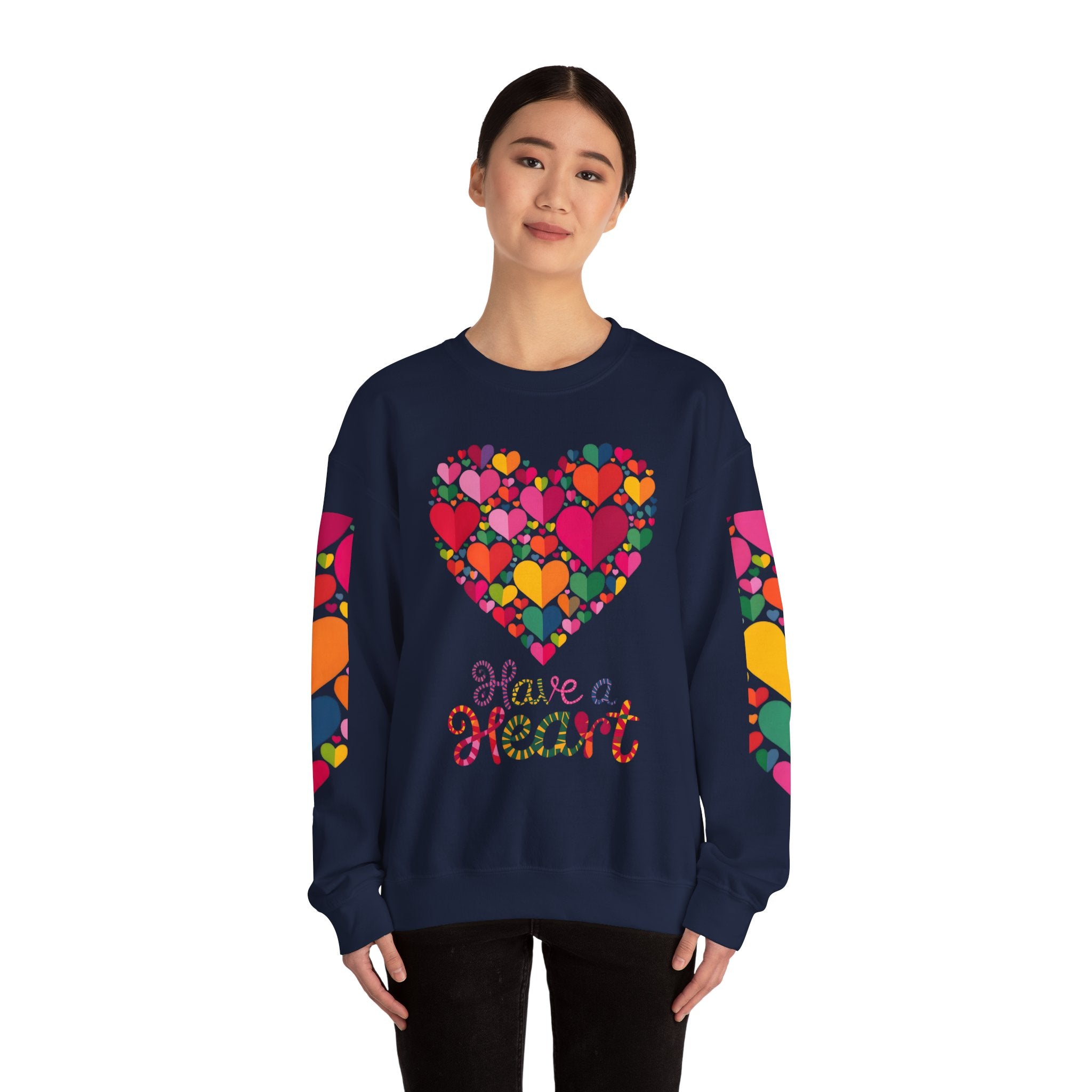 Have a Heart Unisex Sweatshirt - Colorful Valentine’s Day Crewneck for Comfort and Love