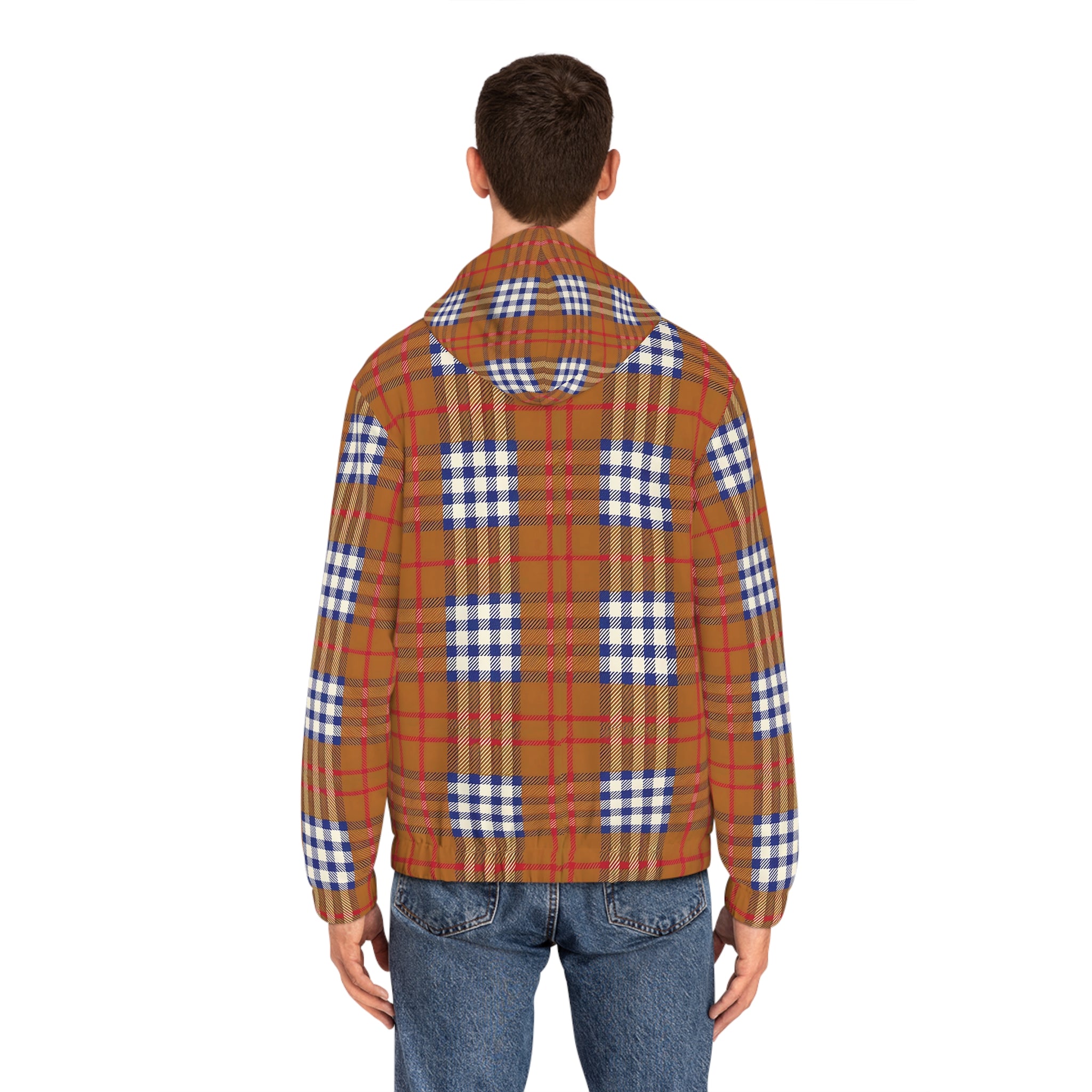 Amazing Plaid Full-Zip Hoodie - Cozy Men's Layer for Every Season