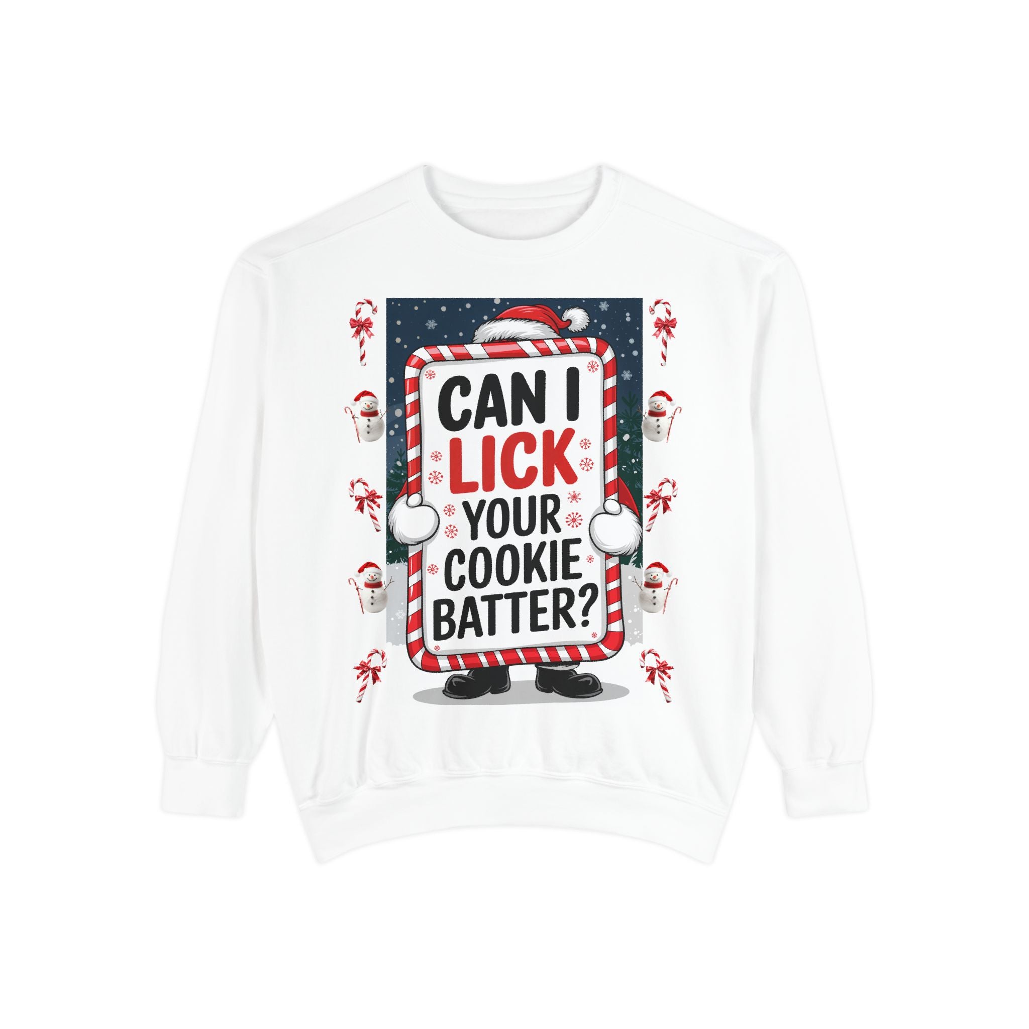 Funny Holiday Cookie Batter Sweatshirt - Unisex Christmas Sweatshirt