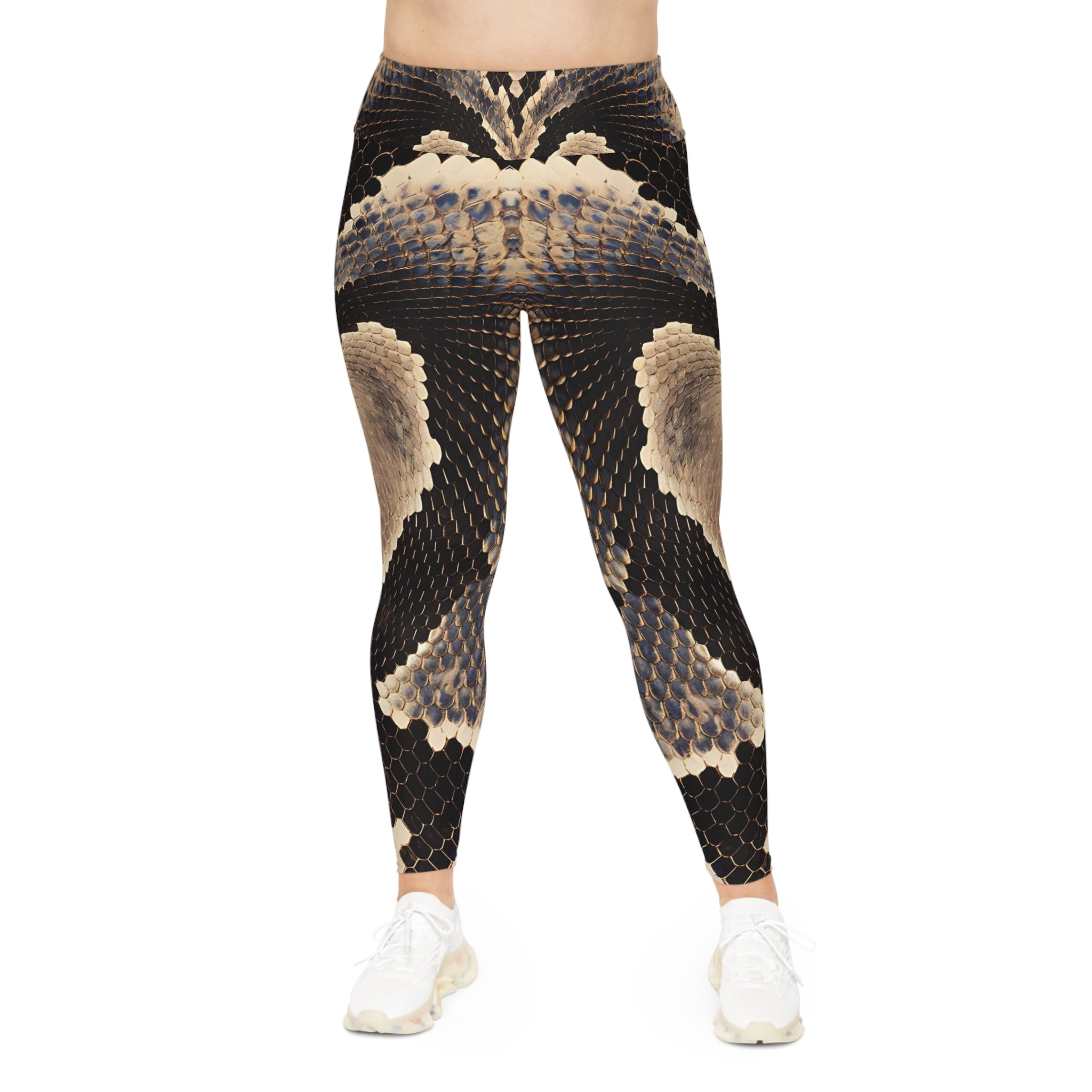 Stylish Plus Size Snake Print Leggings for Effortless Chic