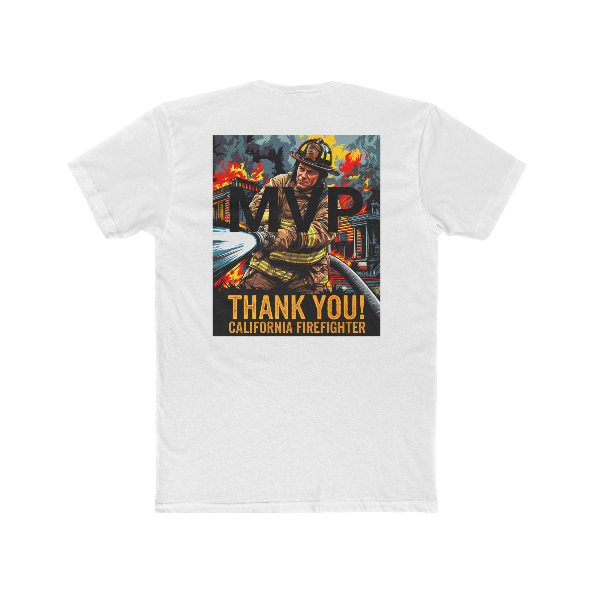 Thank You California Firefighter Unisex Crew Tee