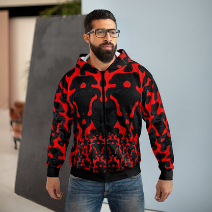 Stylish Camo style Black &amp; Red Hoodie