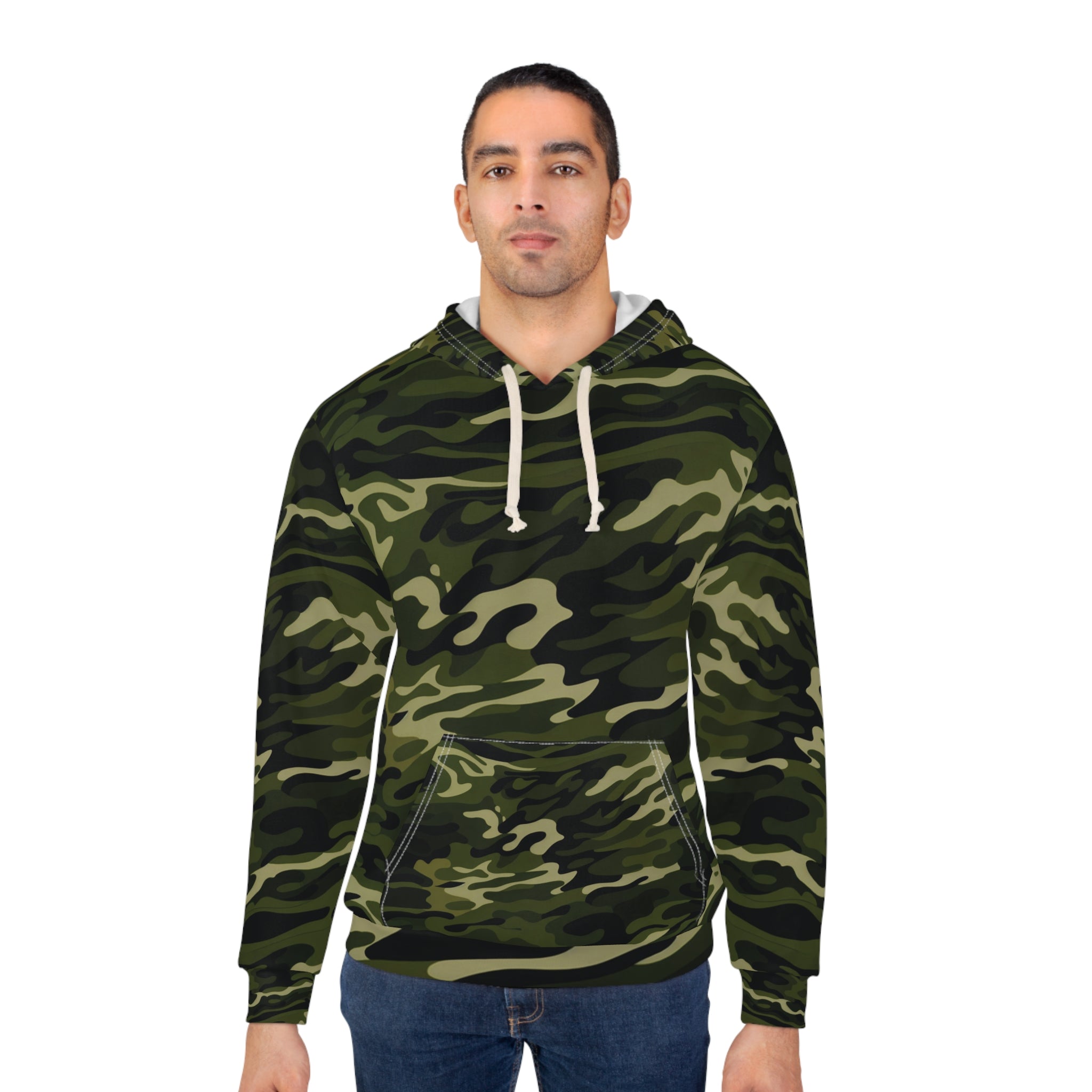 Camouflage Unisex Hoodie - Outdoor Adventure and Camping Fun