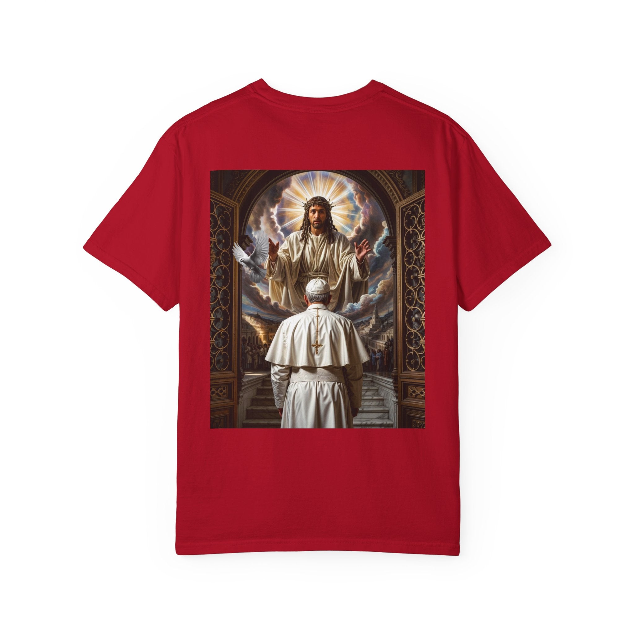 Religious Inspiration T-shirt - Jesus and Pope - Angel Body