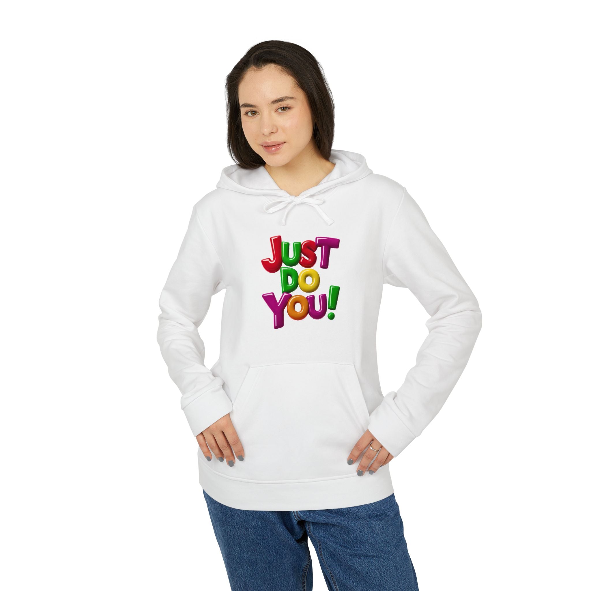 adidas® Unisex Fleece Hoodie: Just Do You - Angel Body