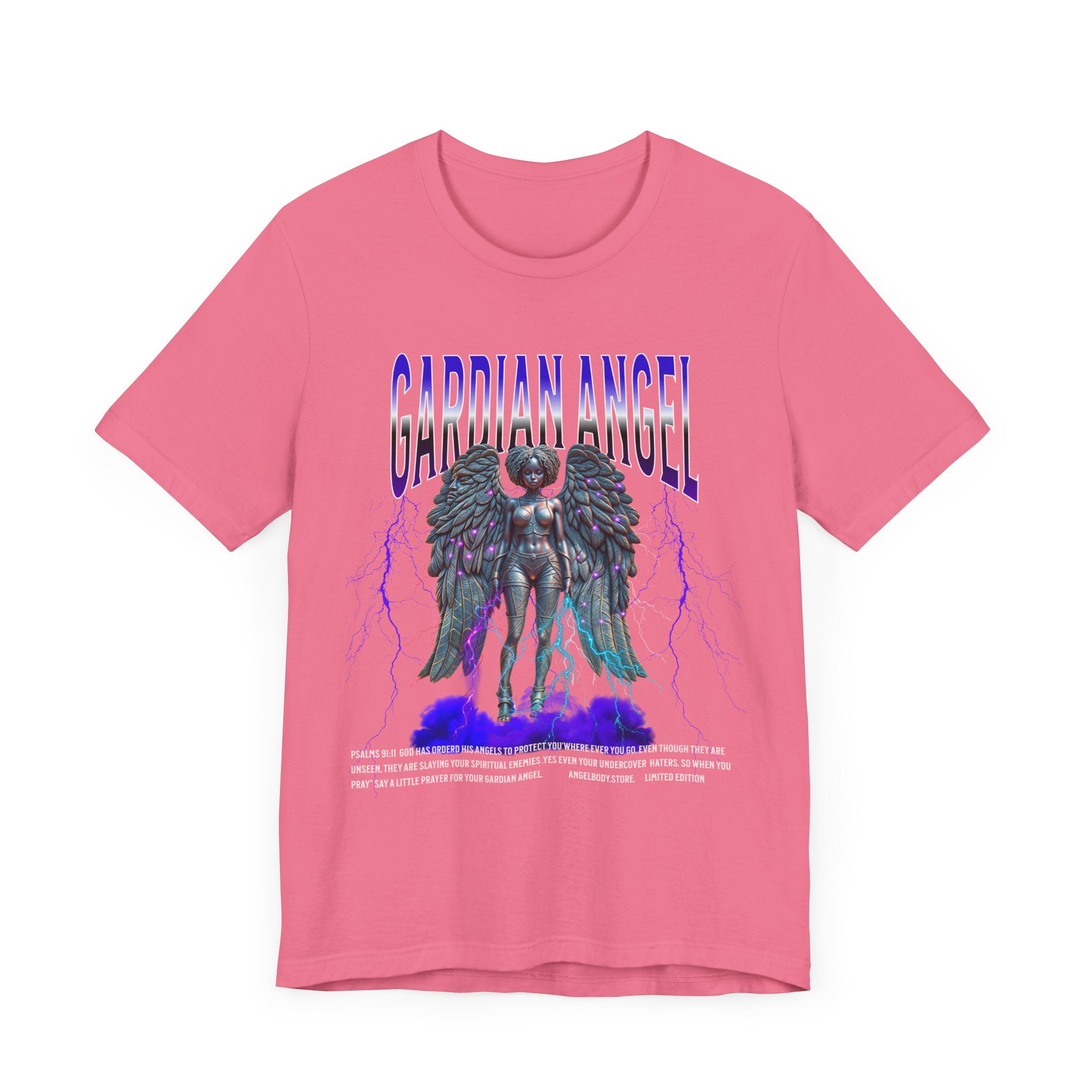 Fun Guardian Angel Graphic Tee - Unisex Short Sleeve T-Shirt for Spirituality Lovers