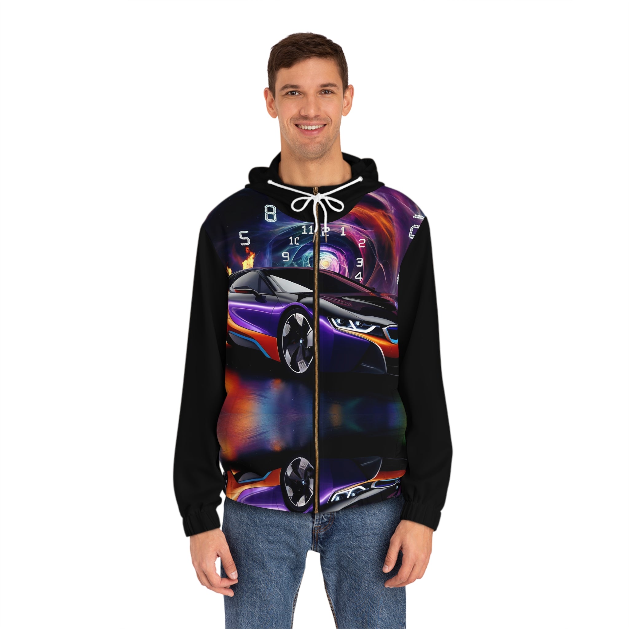 Men's Futuristic Seed Racer Car Hoodie