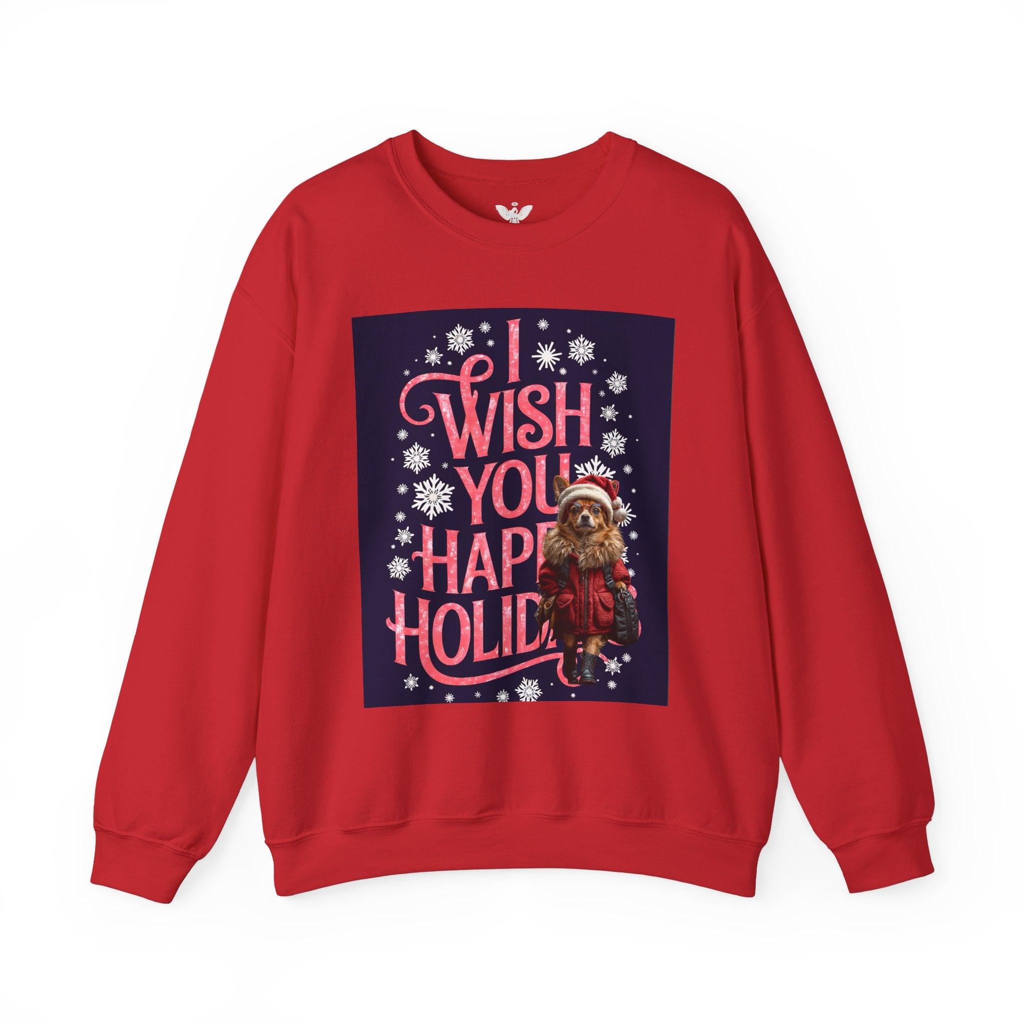 Funny Holiday Sweater - 'I Wish You Happy Holidays' Crewneck Sweatshirt