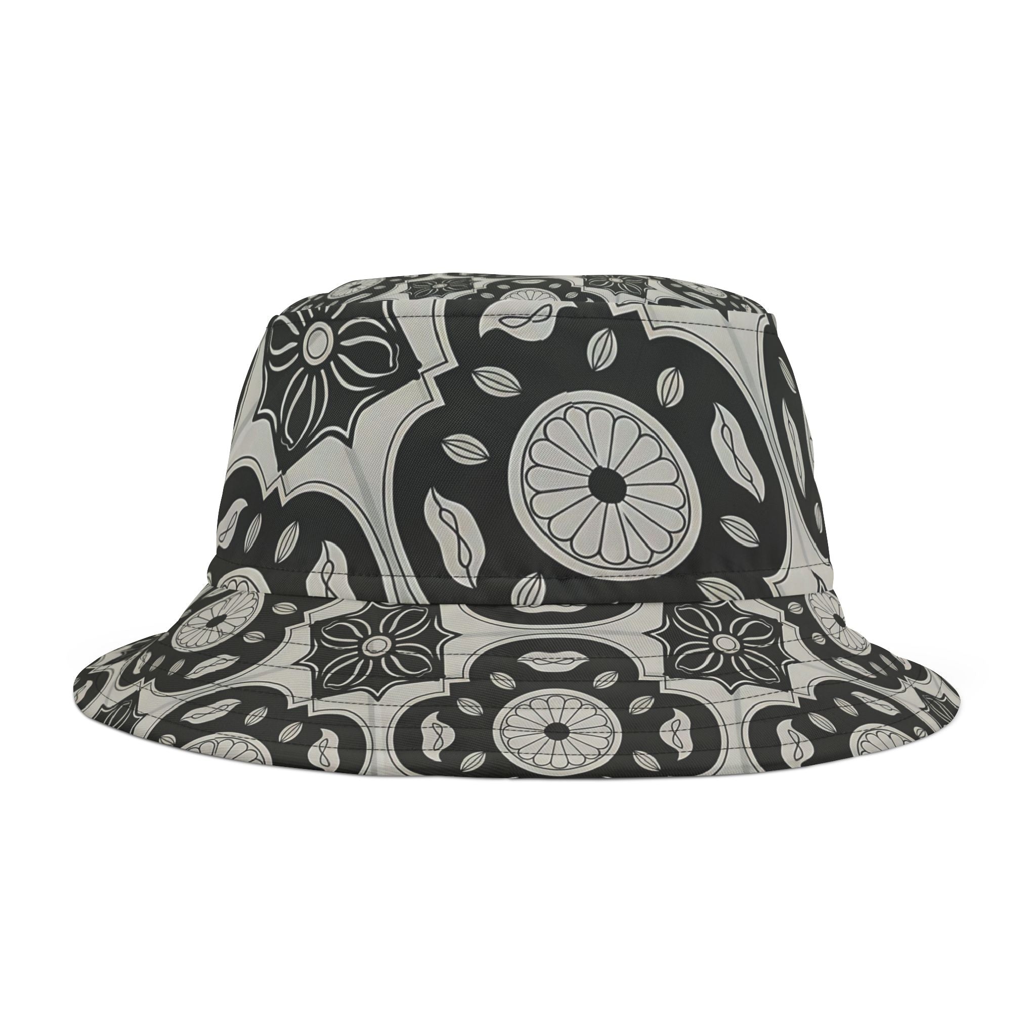 Stylish AOP Bucket Hat for Trendy Summer Vibes, Boho Accessory, Perfect for Beach Days, Festivals, Fashion Statement, Unique Gift - Angel Body