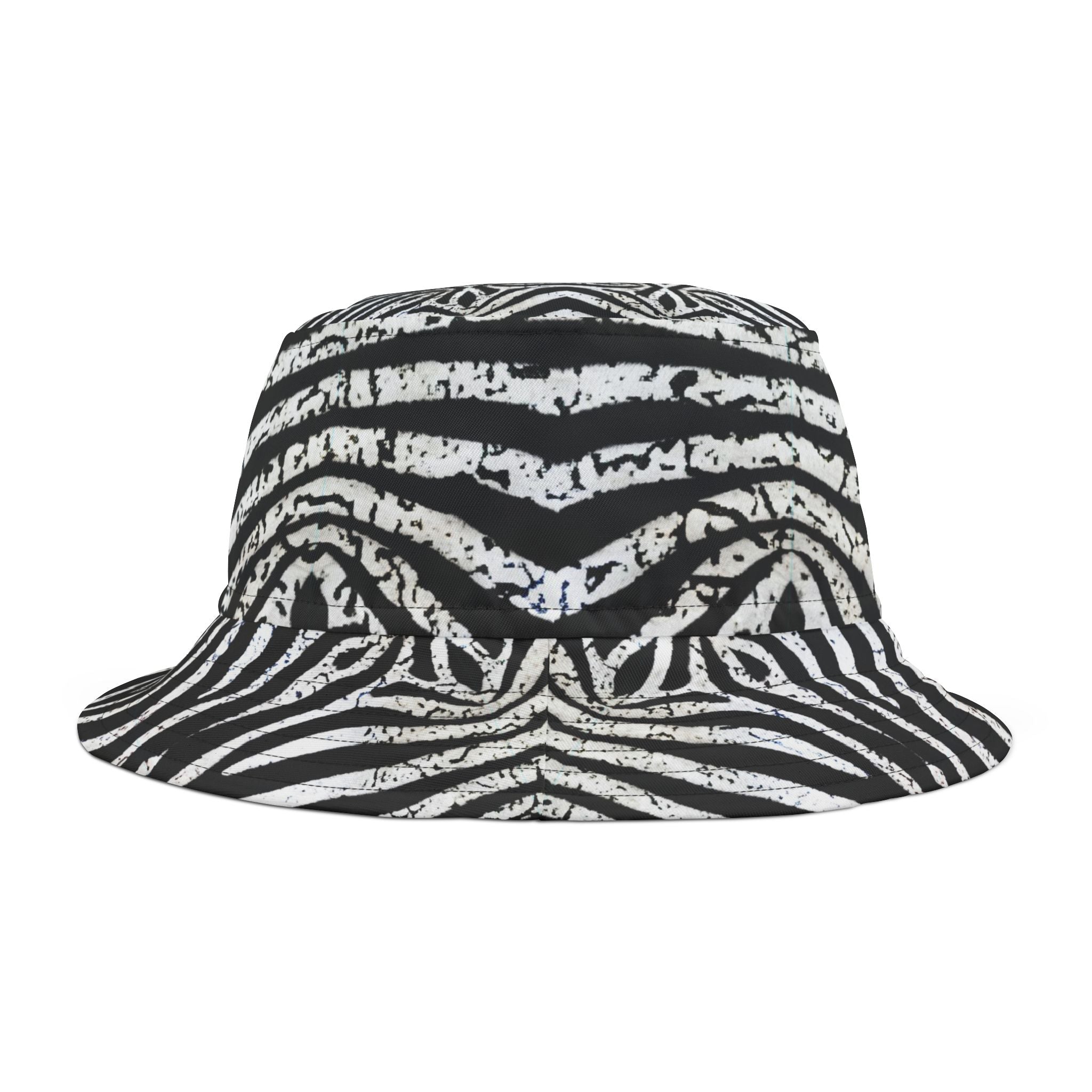 Zebra Print Bucket Hat, Trendy Beach Accessory, Festival Wear, Unisex Hat, Summer Vibes, Stylish Sun Protection