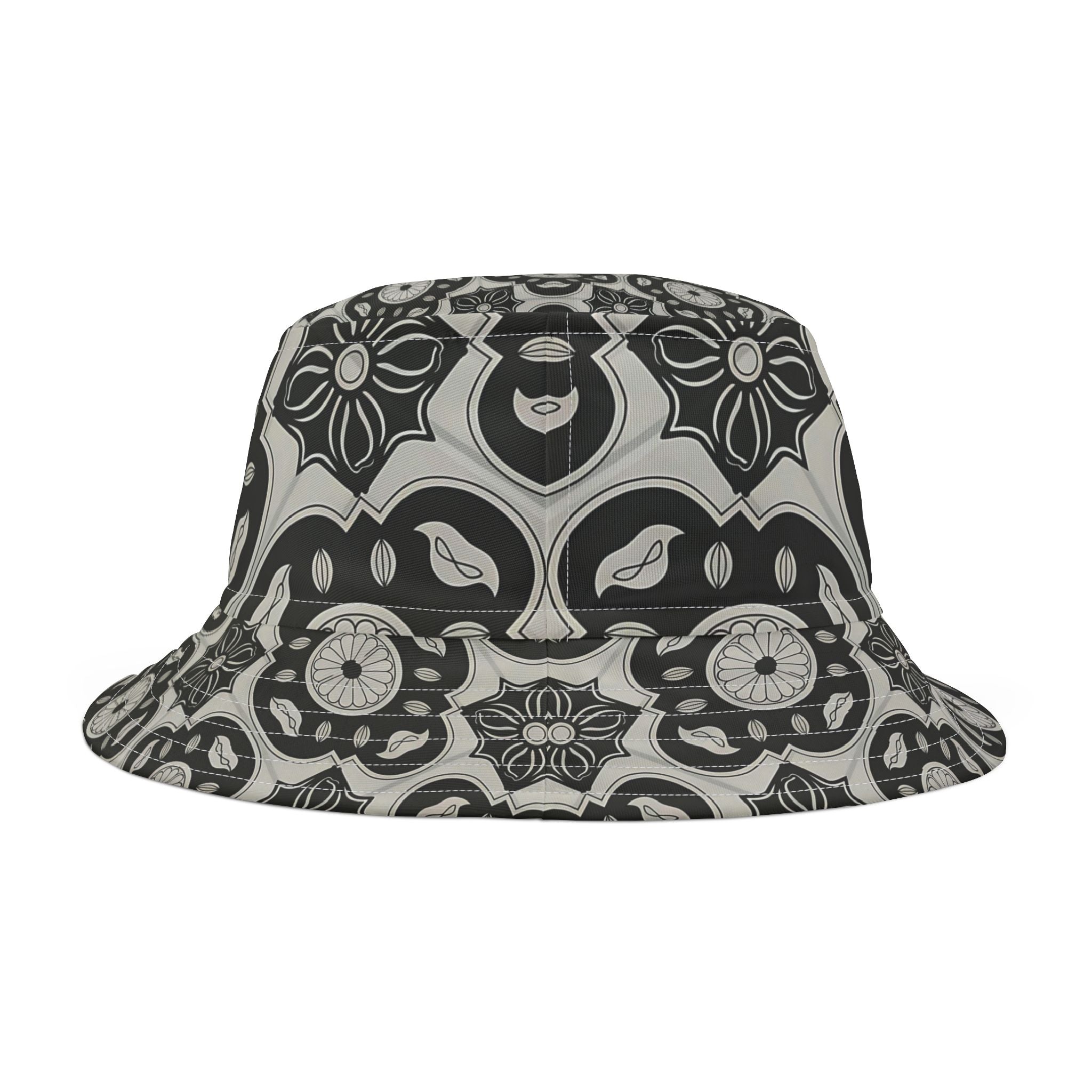 Stylish AOP Bucket Hat for Trendy Summer Vibes, Boho Accessory, Perfect for Beach Days, Festivals, Fashion Statement, Unique Gift - Angel Body