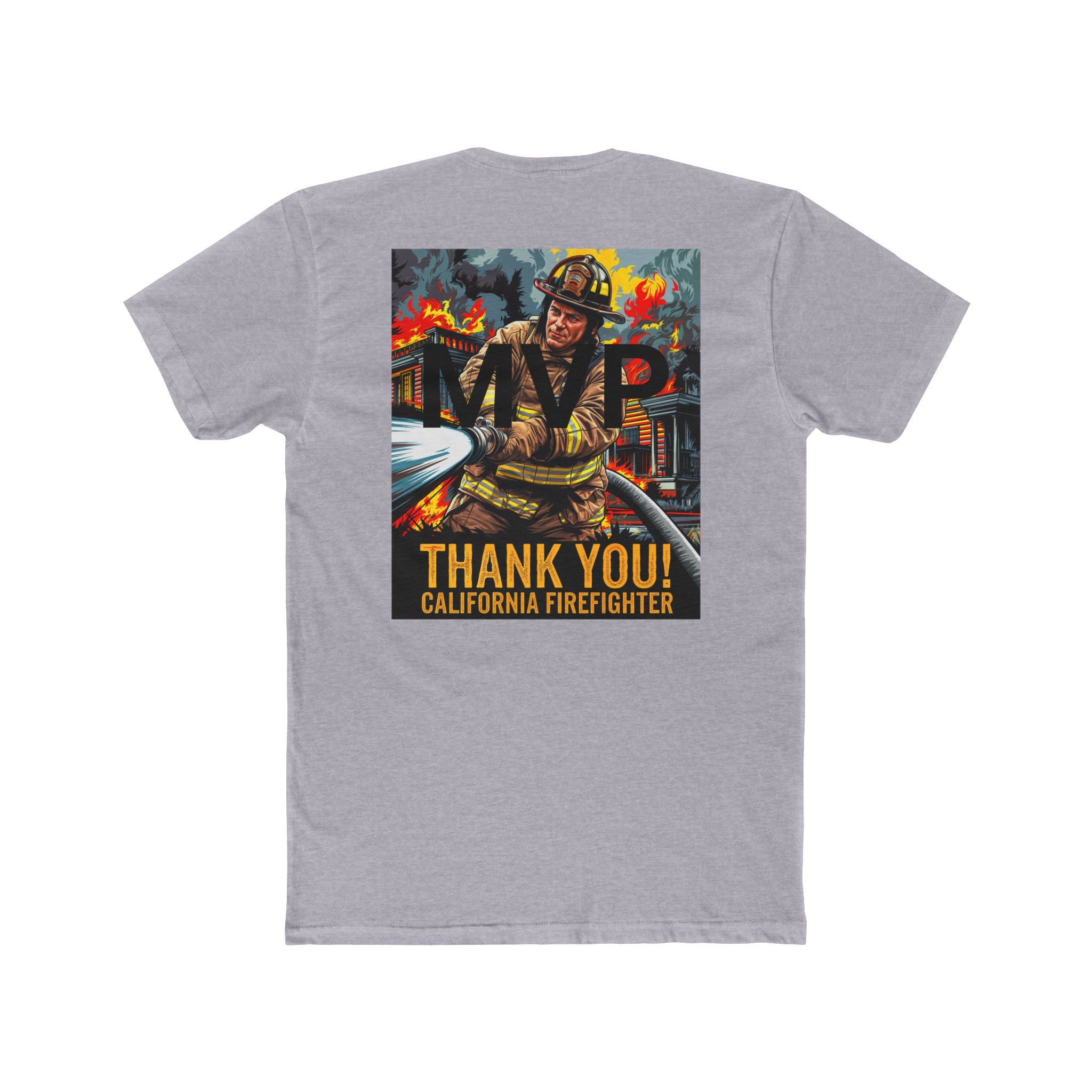 Thank You California Firefighter Unisex Crew Tee